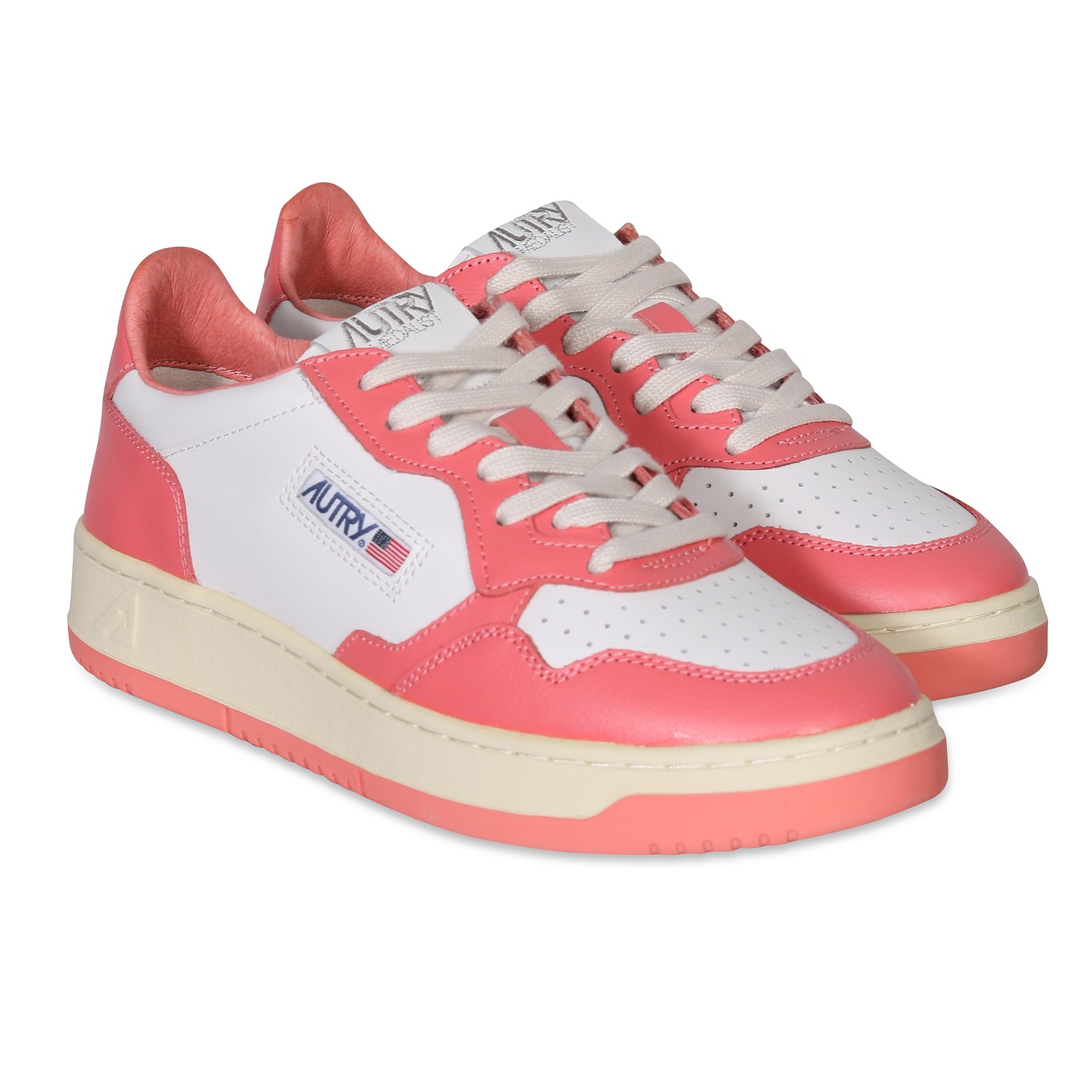 AUTRY ACTION SHOES Low Sneaker White/Lobster 36
