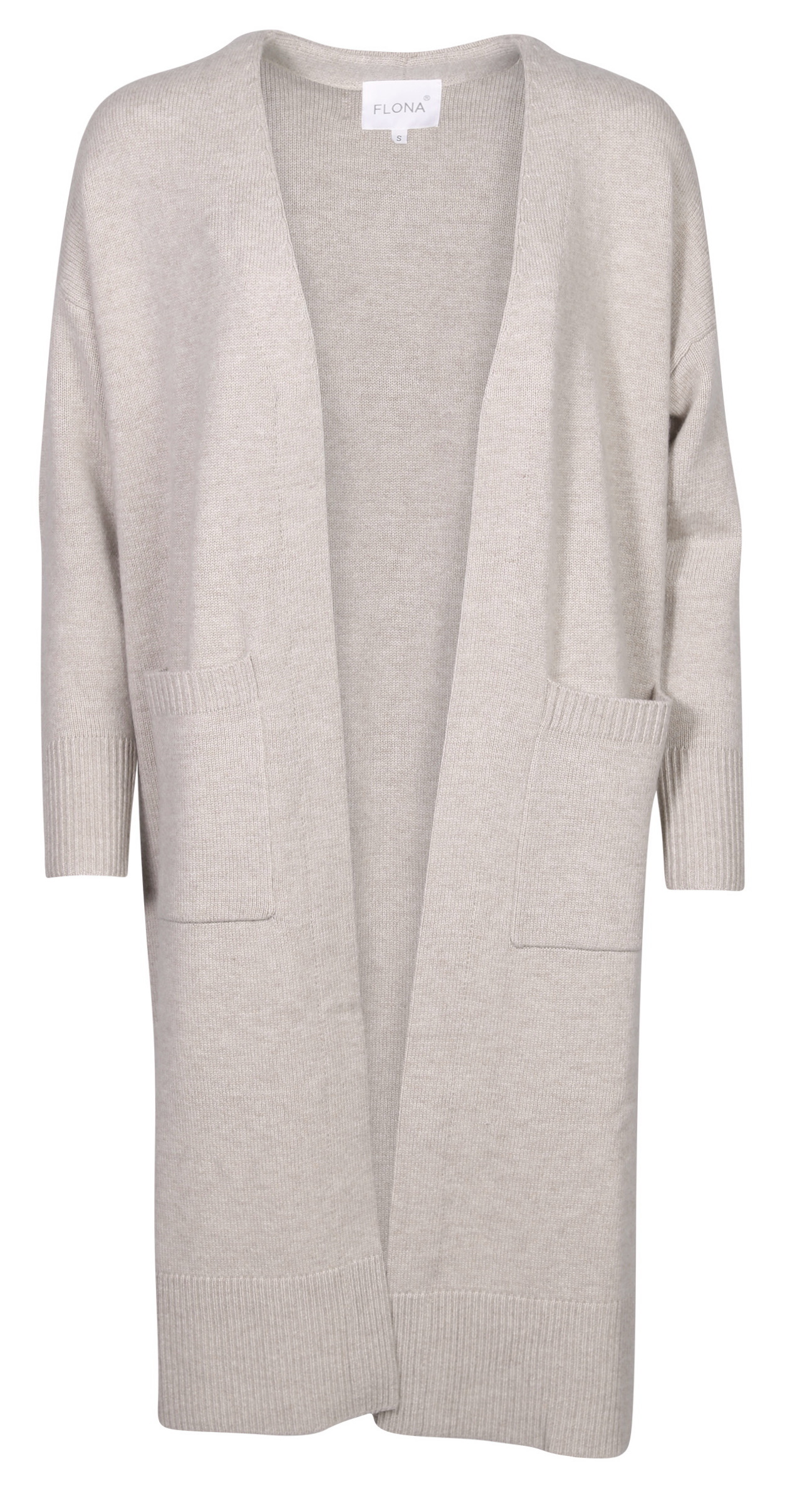 Flona Cashmere Cardigan Beige Melange
