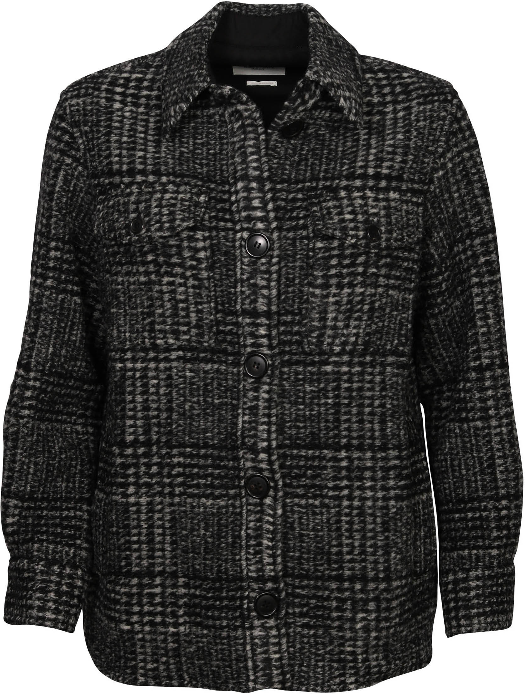 Isabel Marant Étoile Check Overshirt Gastoni Black/Dark Grey