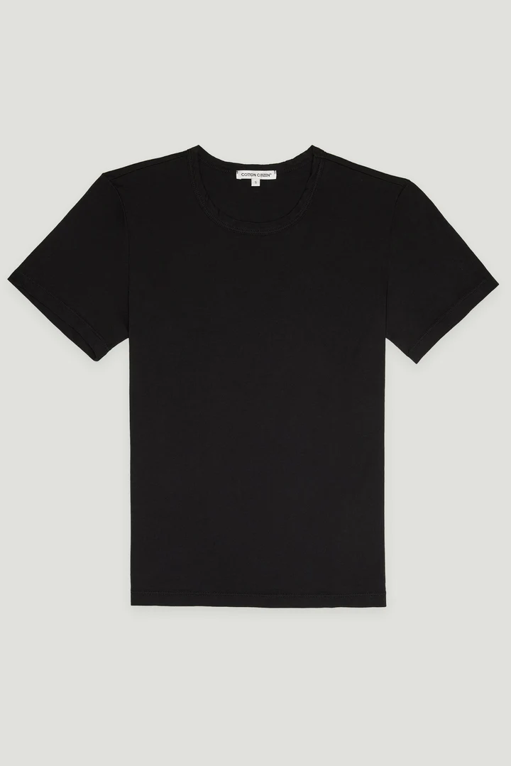 COTTON CITIZEN Standard T-Shirt in Jet Black