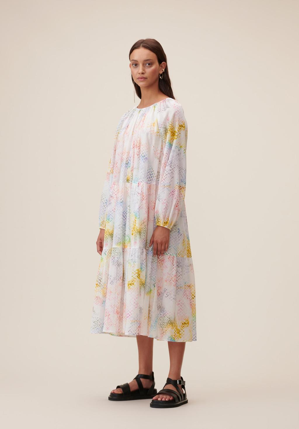 Lala Berlin Dress Dorian Rainbow Kufiya