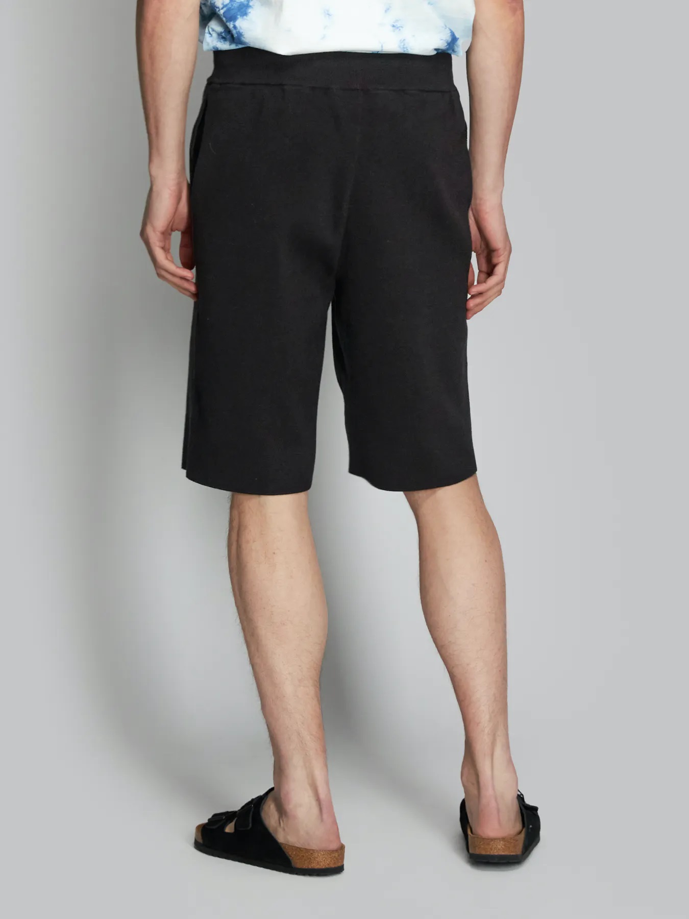 ROBERTO COLLINA Cotton Knit Shorts in Black