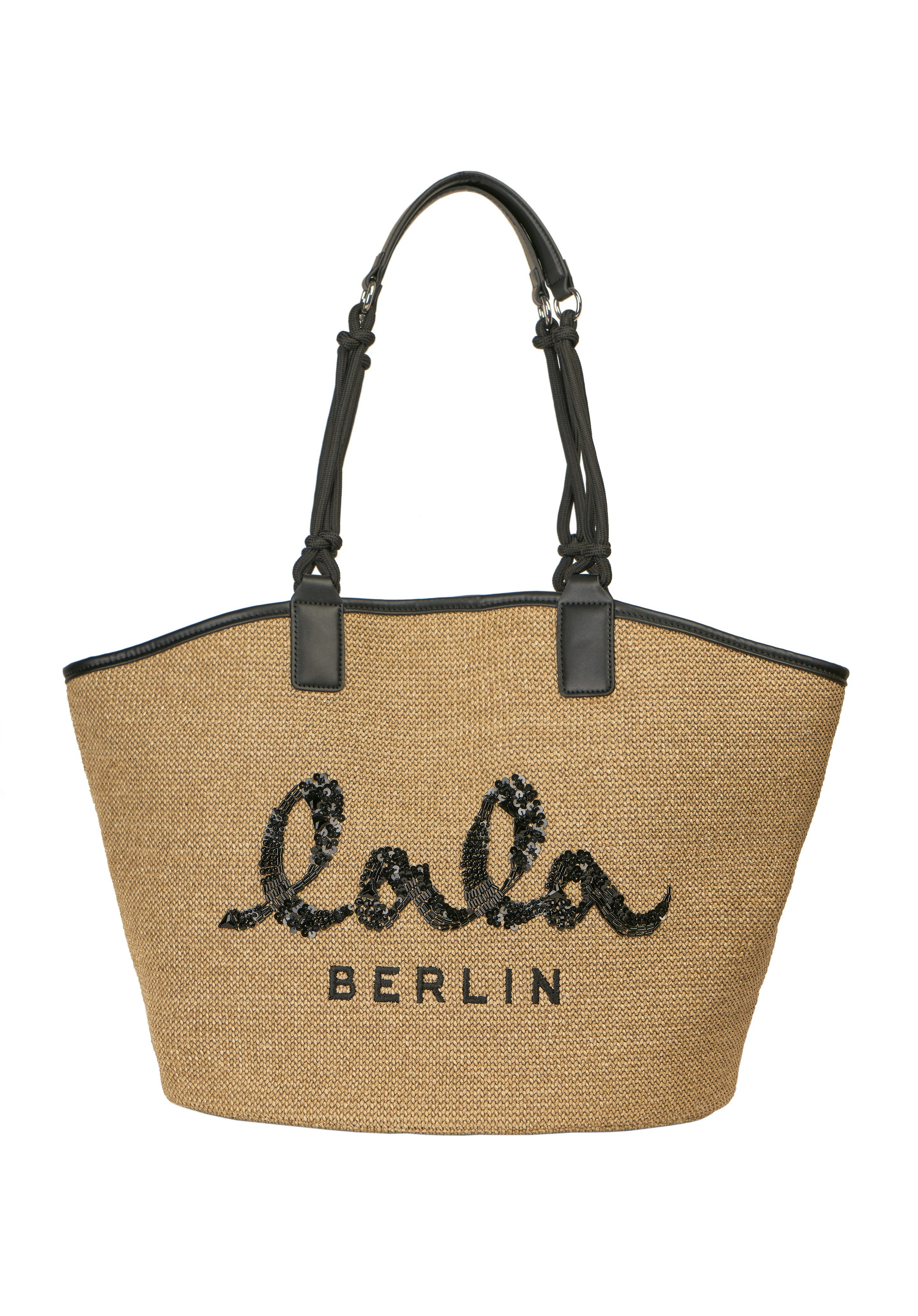 Lala Berlin Tote Bag Marion in Raffia Sand