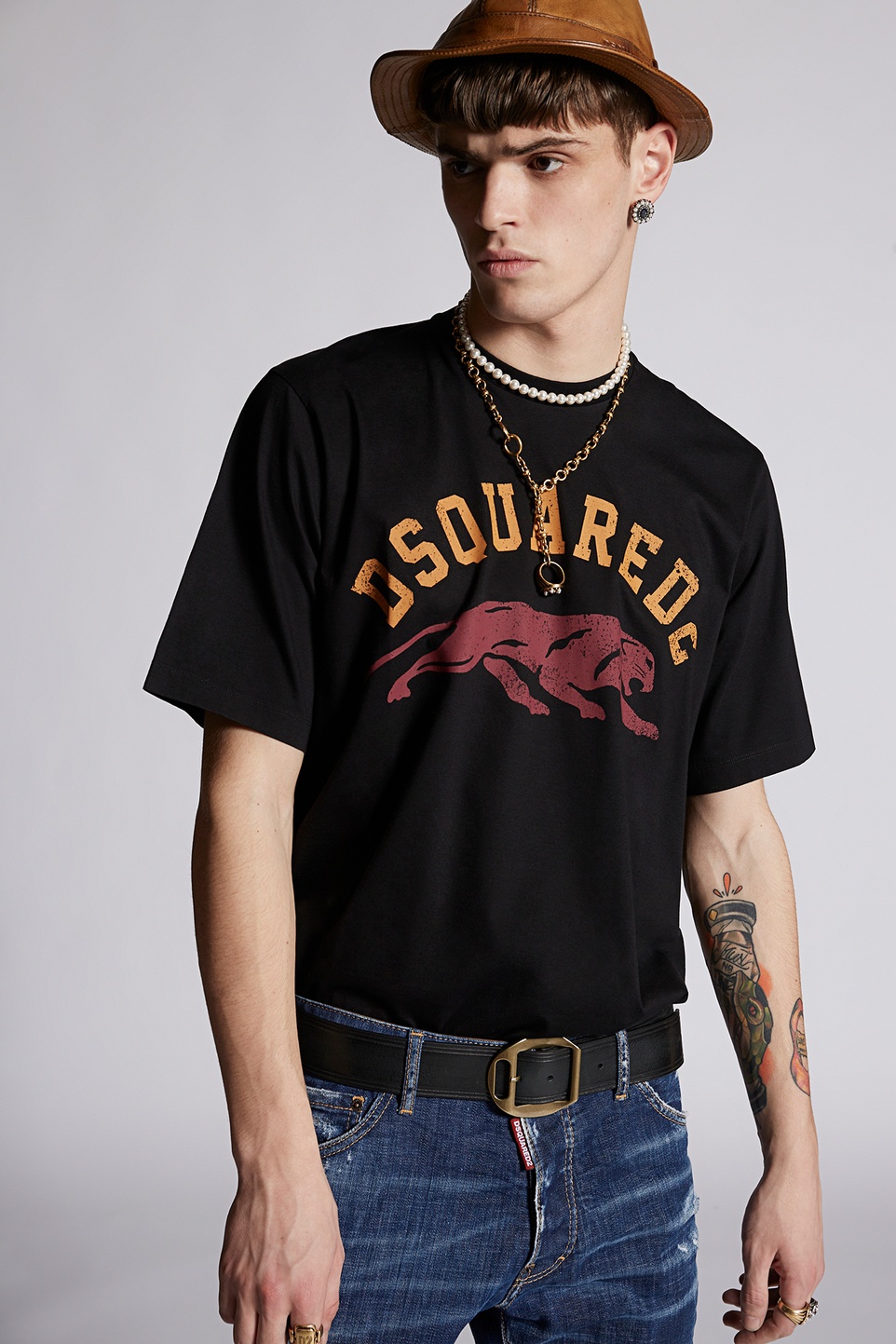 Dsquared T-Shirt Black Printed