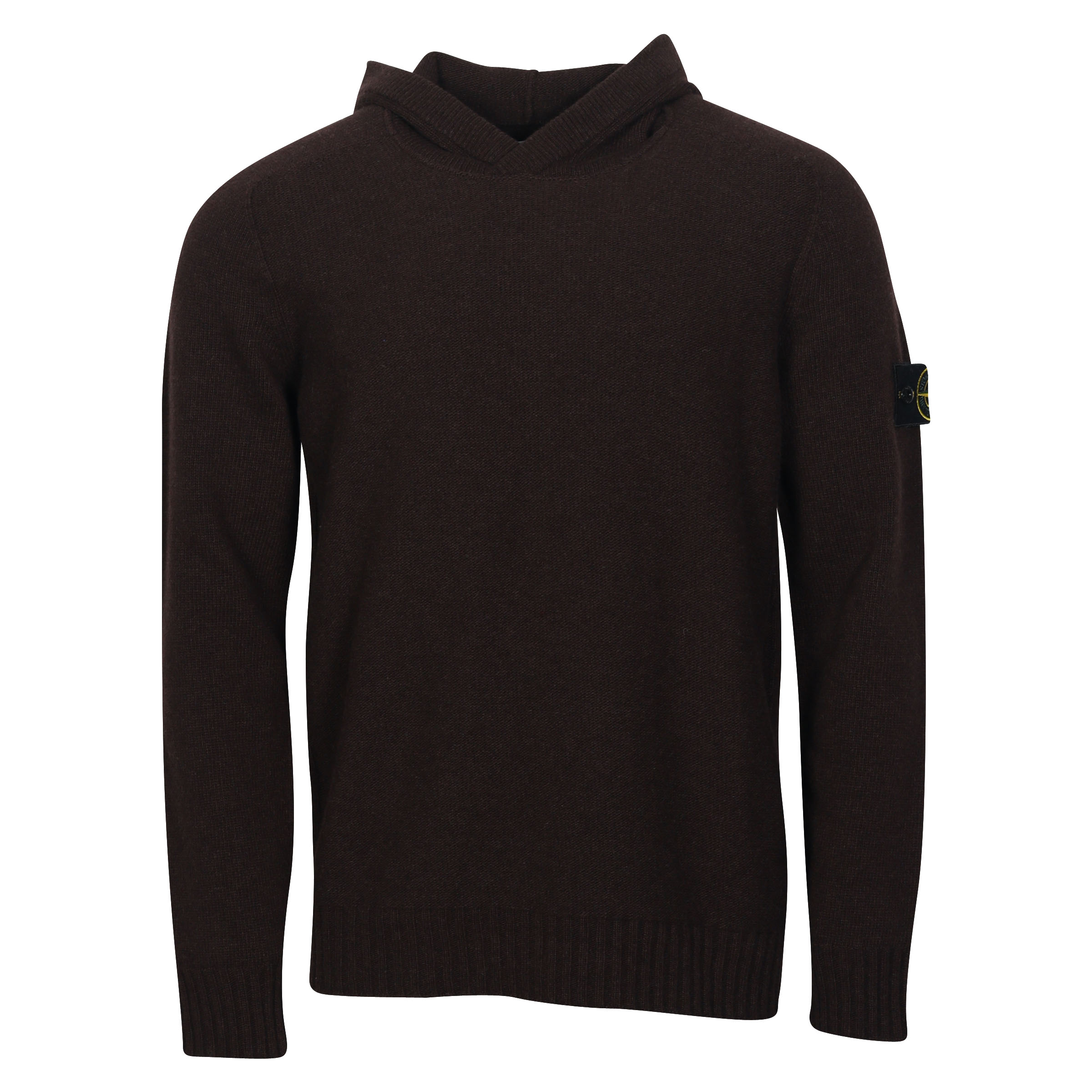 Stone Island Knit Hoodie in Brown
