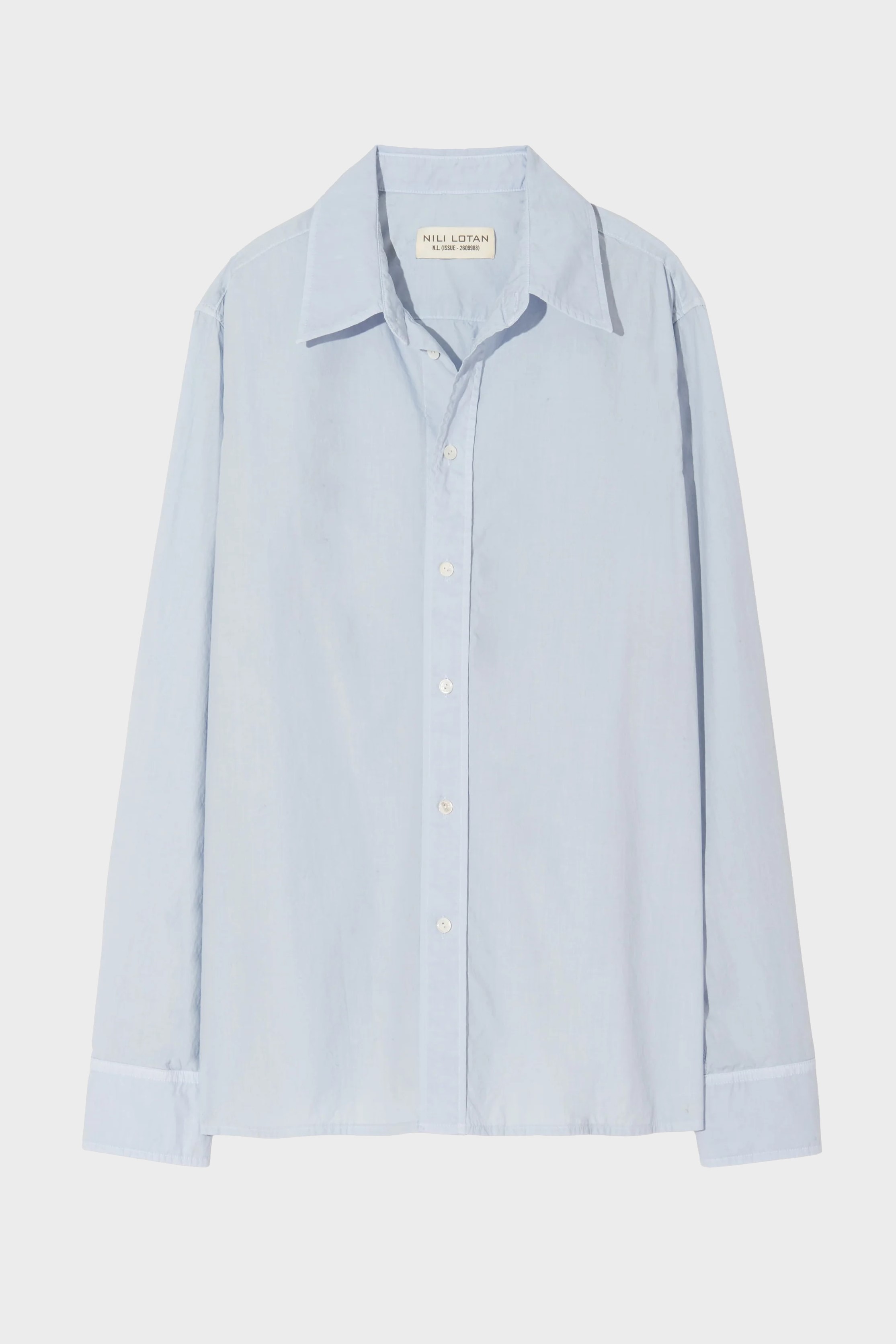 NILI LOTAN Raphael Classic Shirt in Light Blue