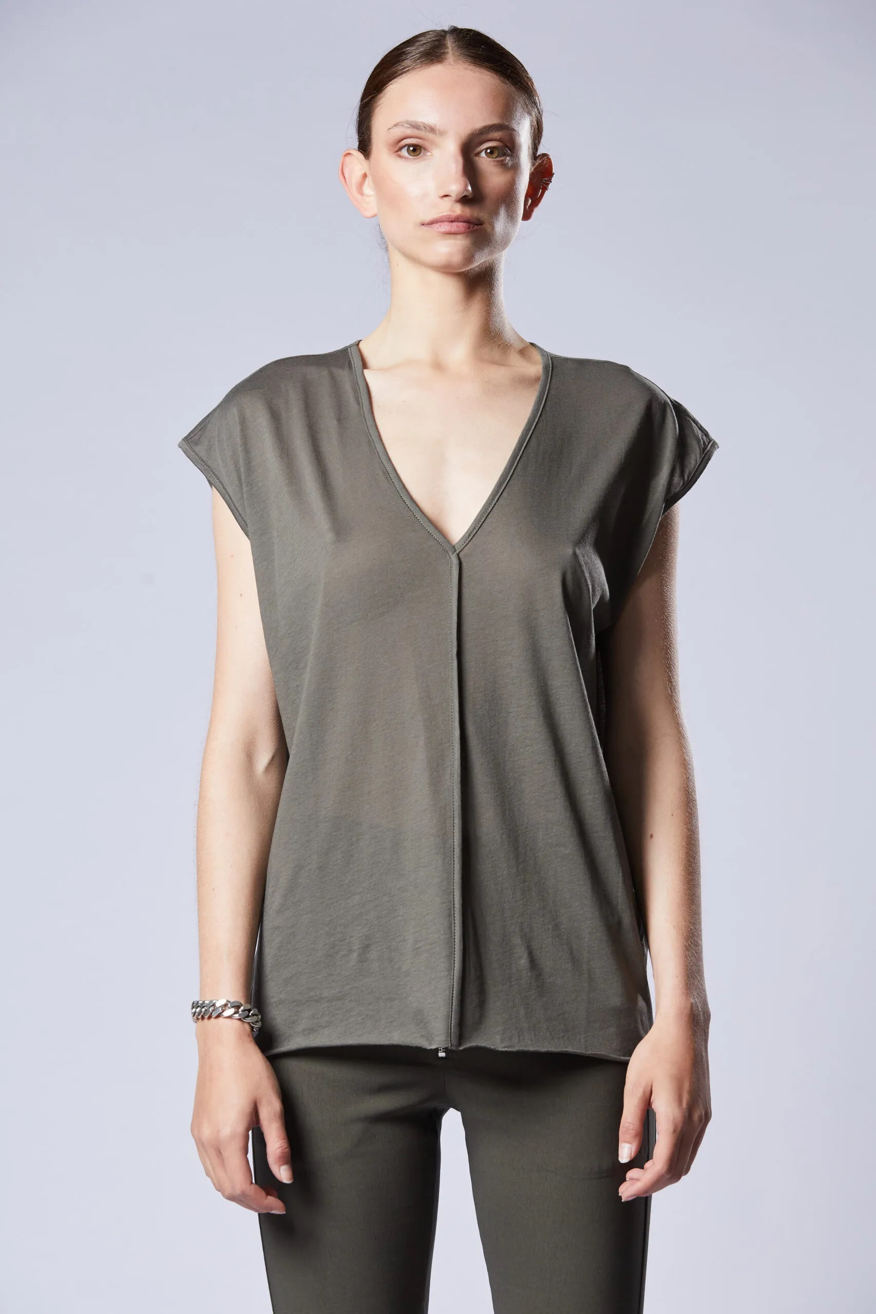 THOM KROM T-Shirt in Ivy Green XS