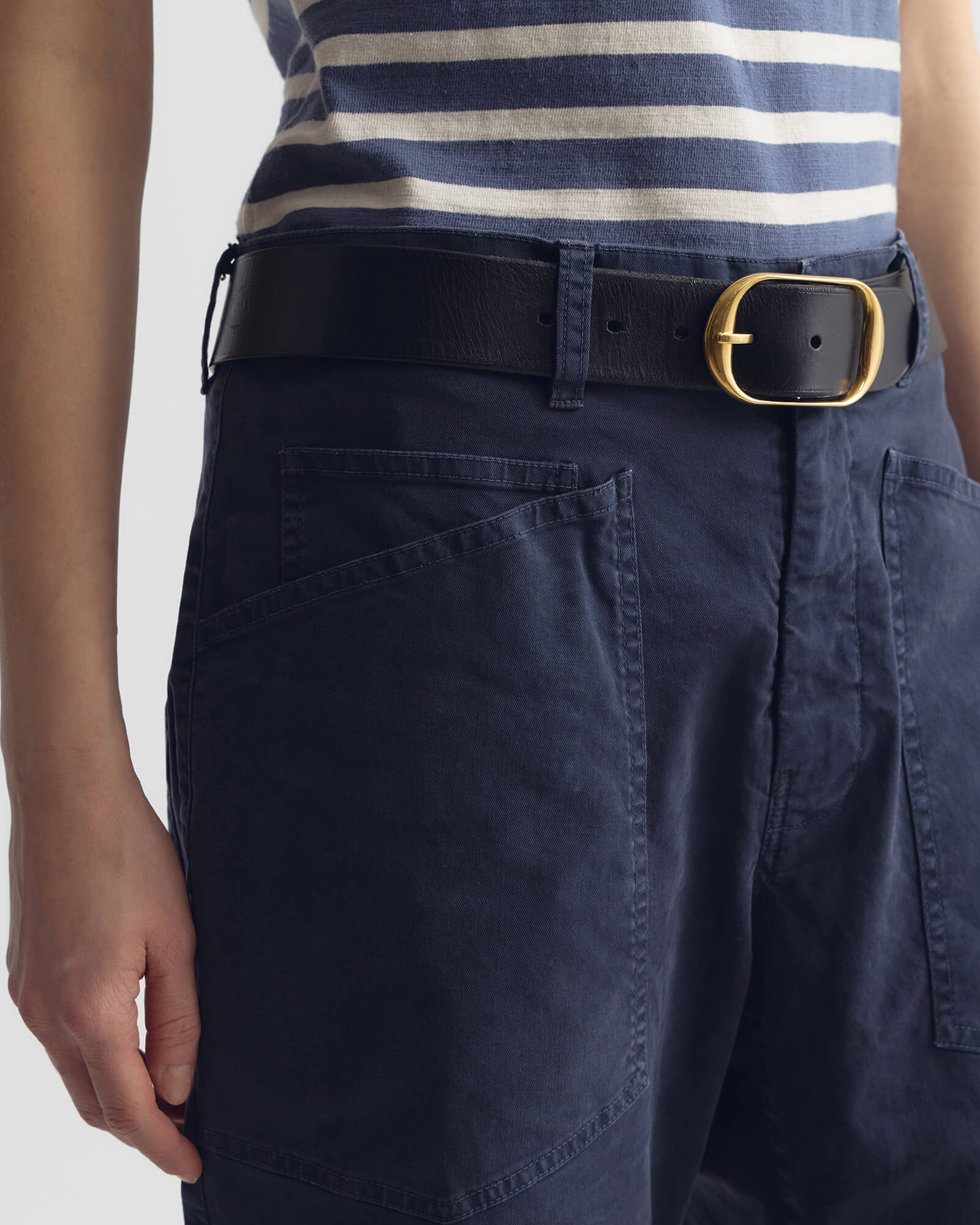 NILI LOTAN Shon Pant in Vintage Admiral Blue