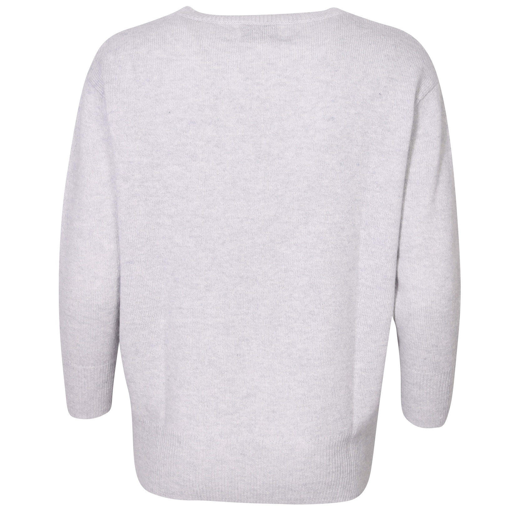 FLONA Cashmere Pullover in Light Grey S