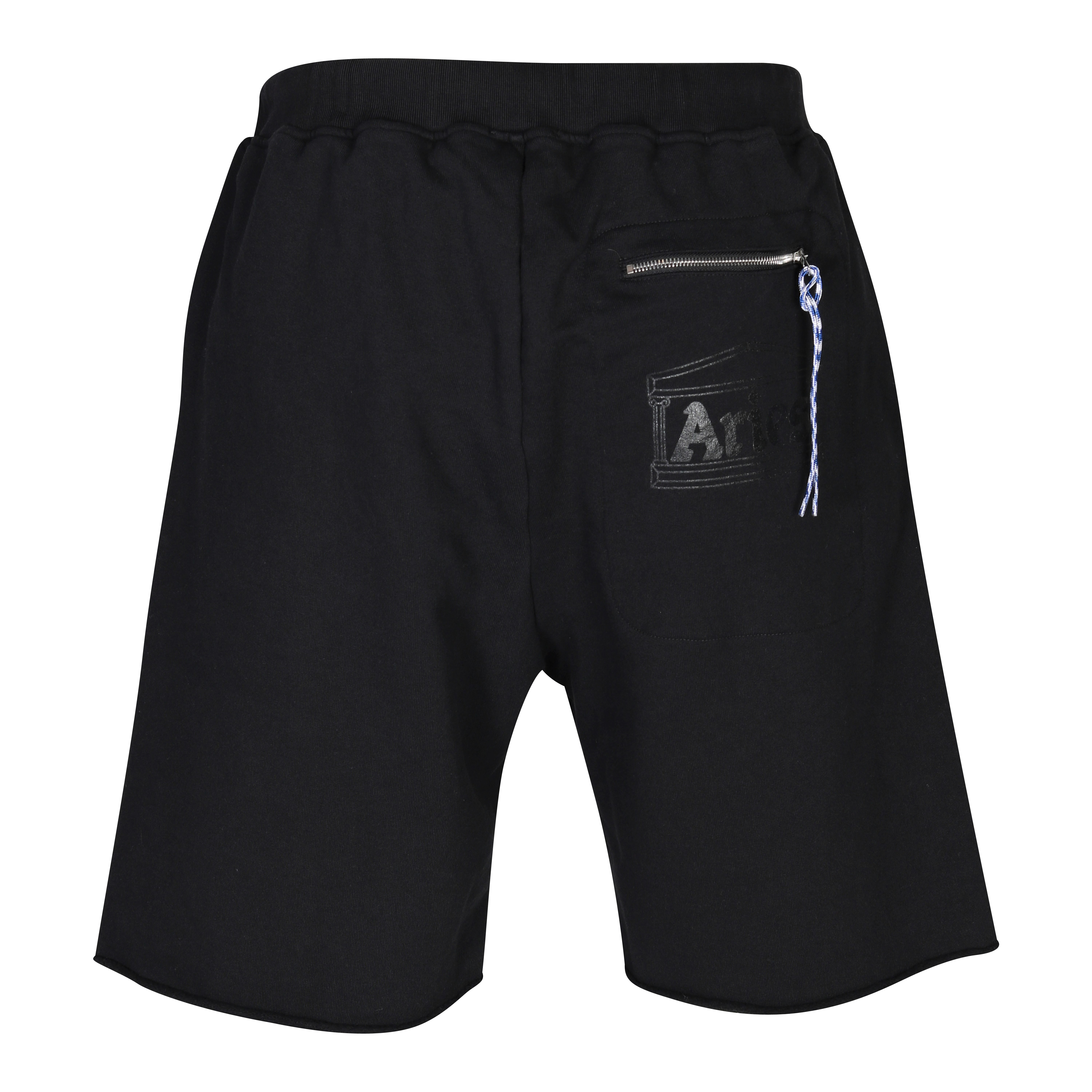Unisex Aries Premium Temple Sweatshort in Black