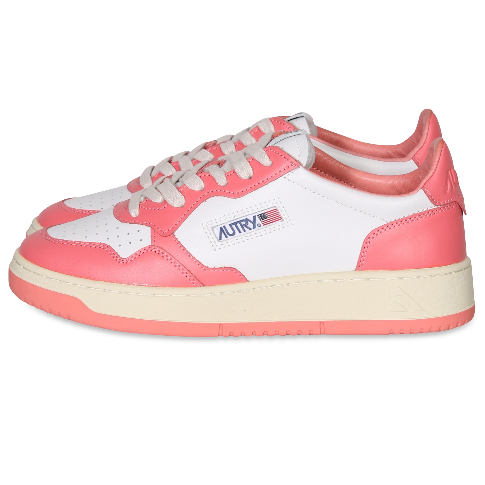 AUTRY ACTION SHOES Low Sneaker White/Lobster AUTRY ACTION SHOES Low Sneaker White/Lobster