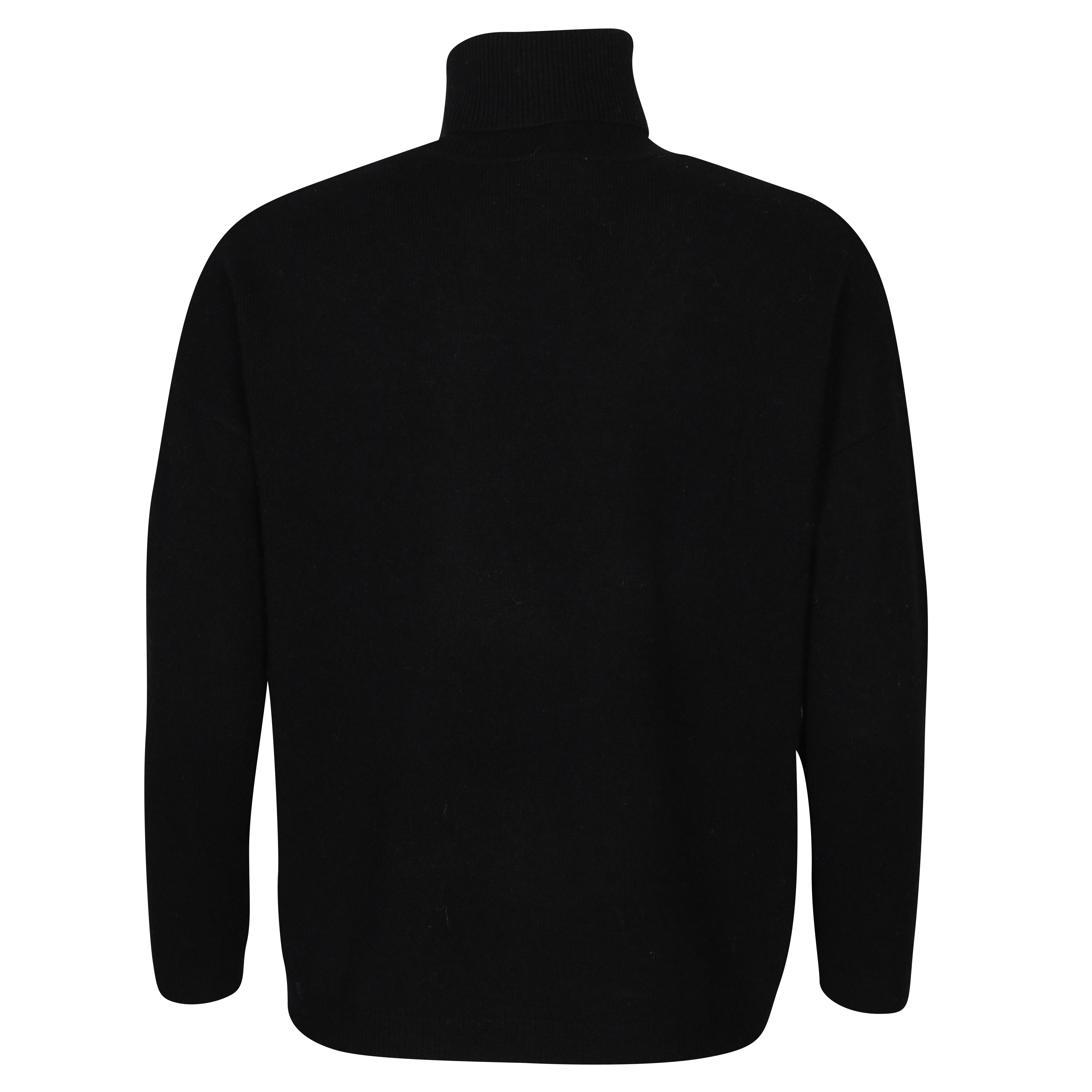 Absolut Cashmere Ambre Turtle Neck in Noir S