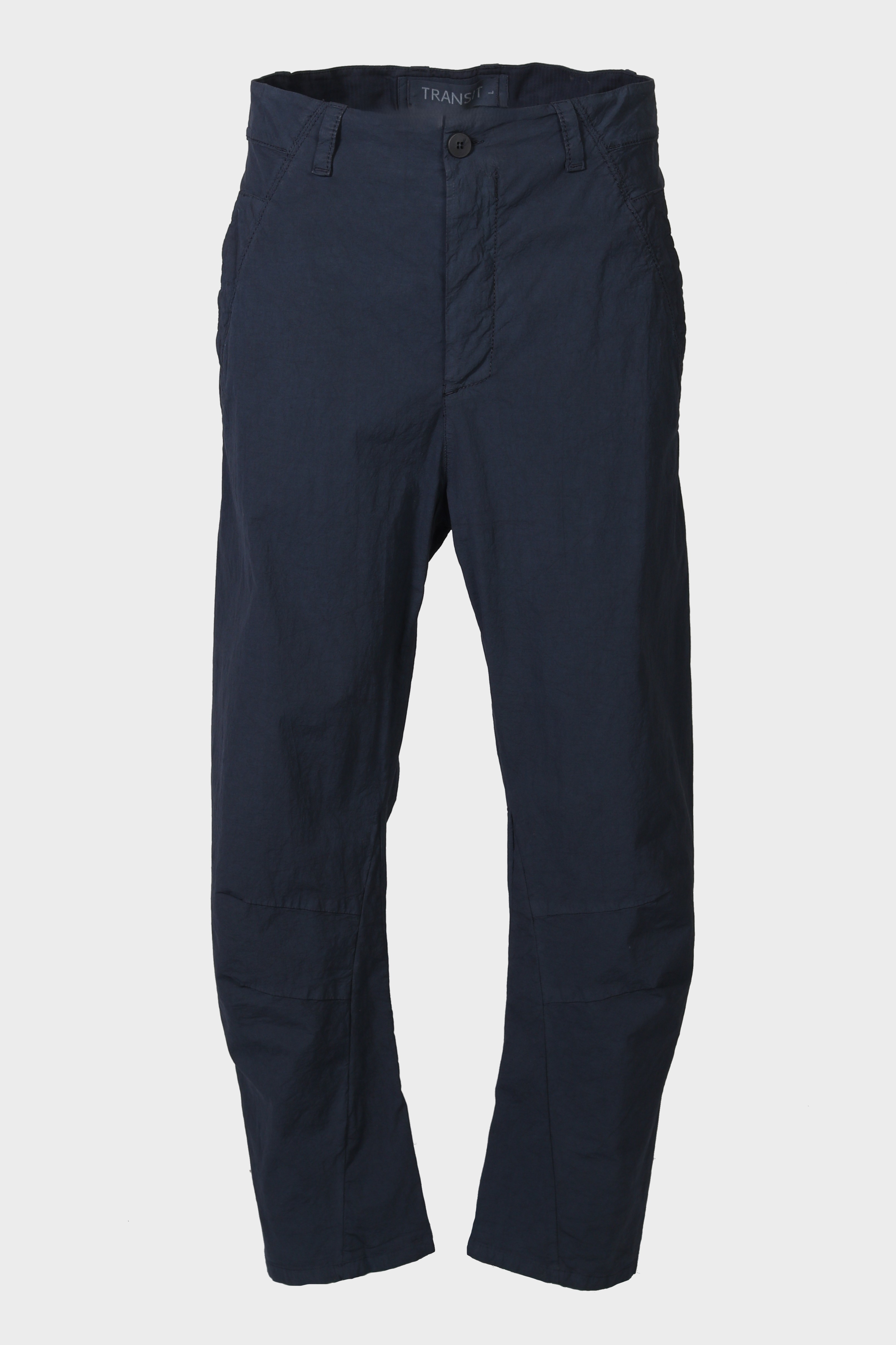 TRANSIT UOMO Cotton Stretch Pant in Blue