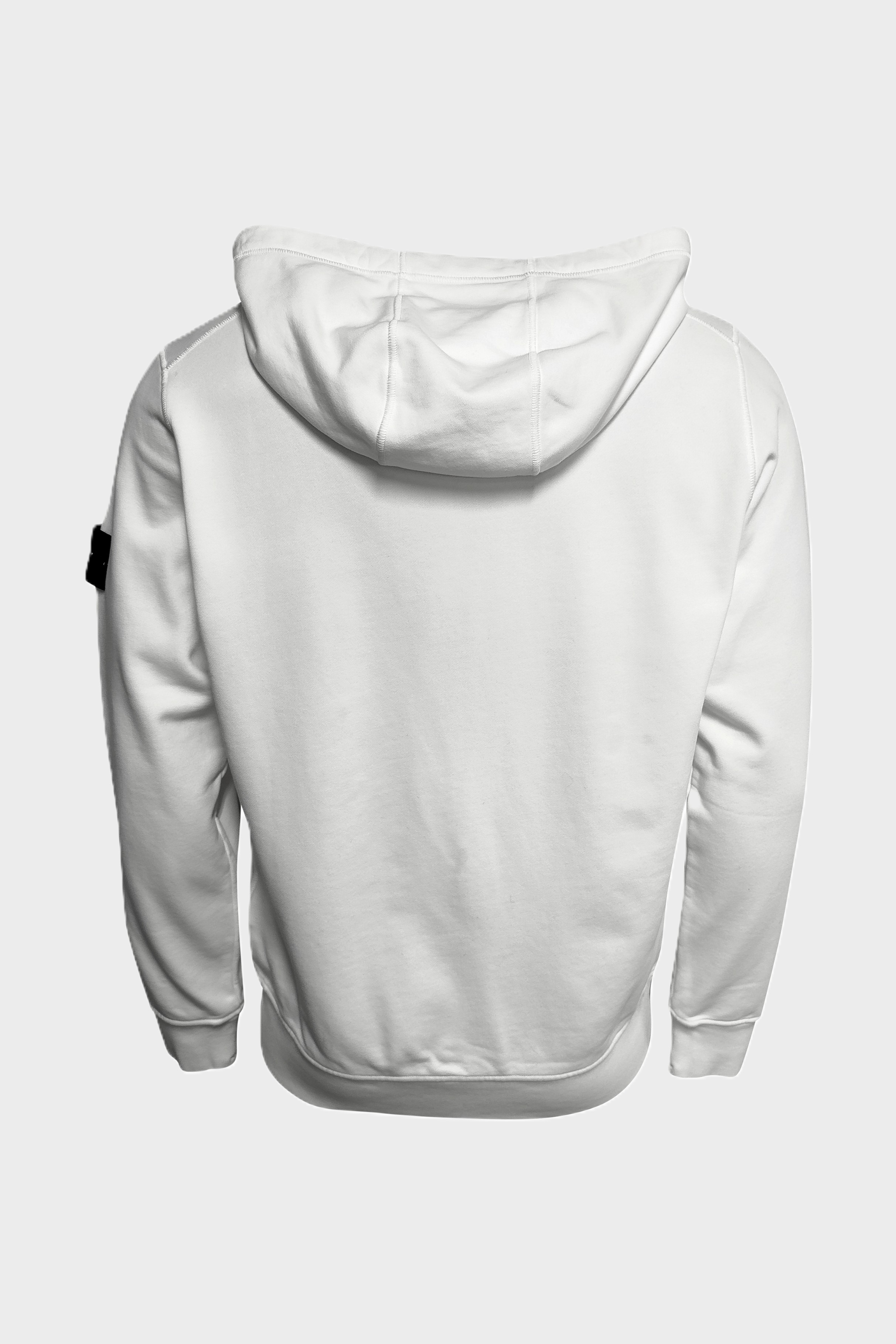 STONE ISLAND Zip Hoodie in White