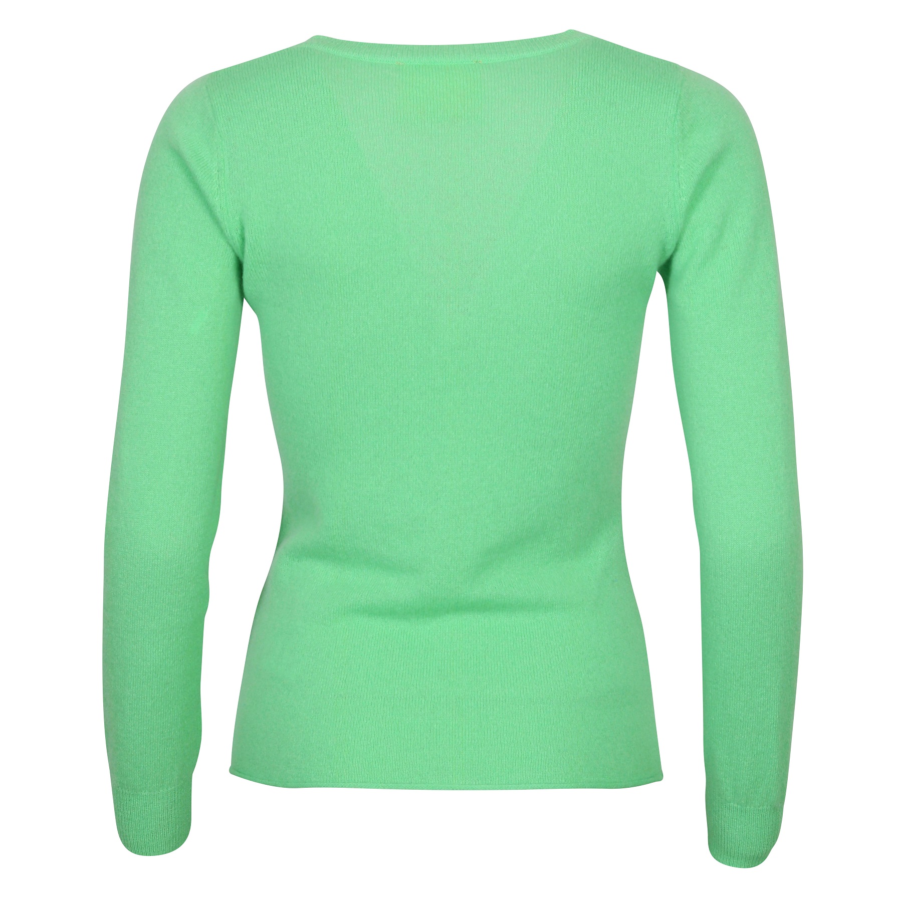 Absolut Cashmere Fitted V-Pullover in Light Green S