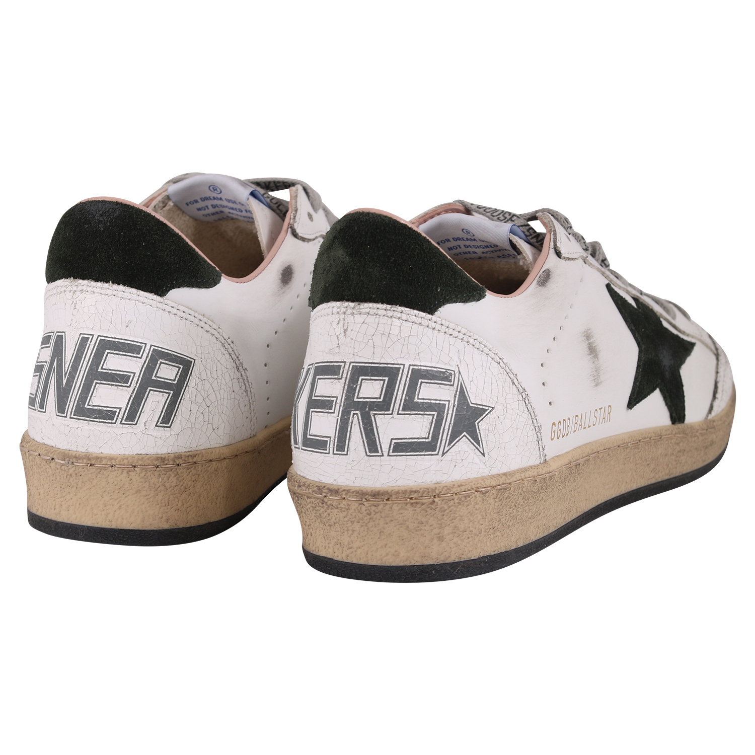Golden Goose Sneaker Ballstar Leather Upper Crack Toe and Spur