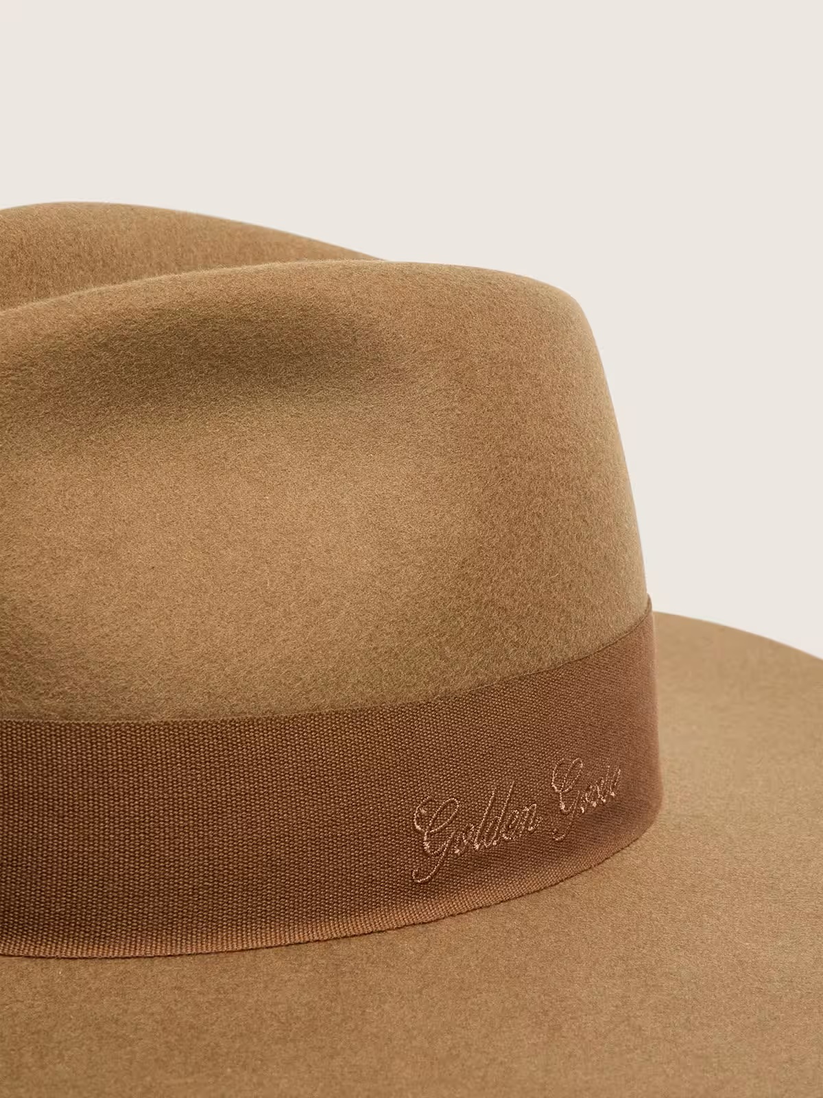 GOLDEN GOOSE Fedora Hat in Beige