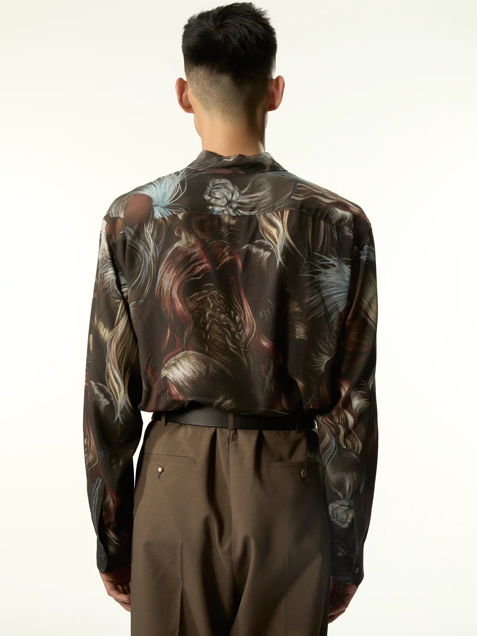 MAGLIANO Viscose Shirt in Brown Mix