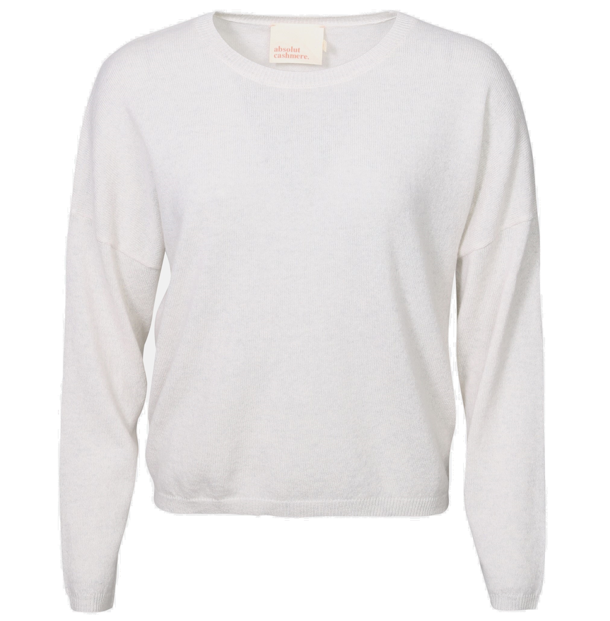 ABSOLUT CASHMERE Round Neck Sweater Kaira in Light Grey Melange