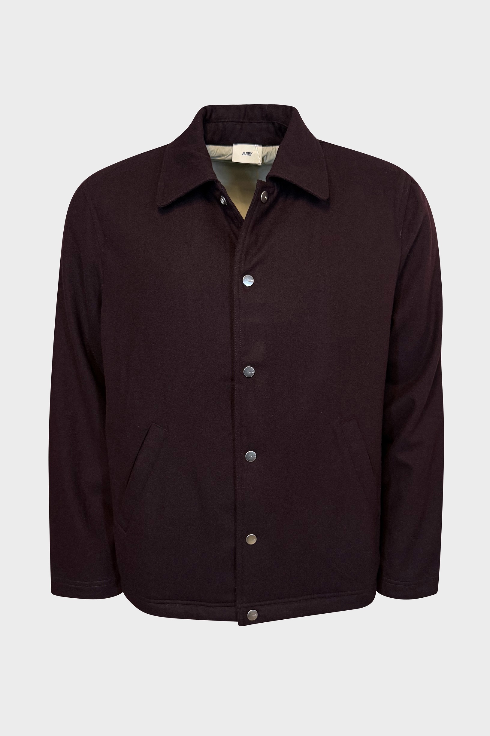 AUTRY ACTION SHOES Shirt Jacket in Burgundy AUTRY ACTION SHOES Shirt Jacket in Burgundy