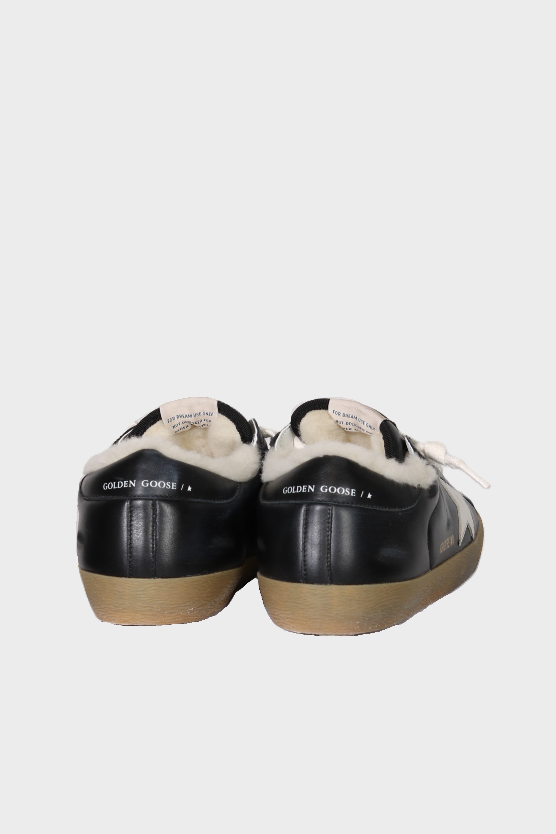 GOLDEN GOOSE Super Star Shearling Black/White