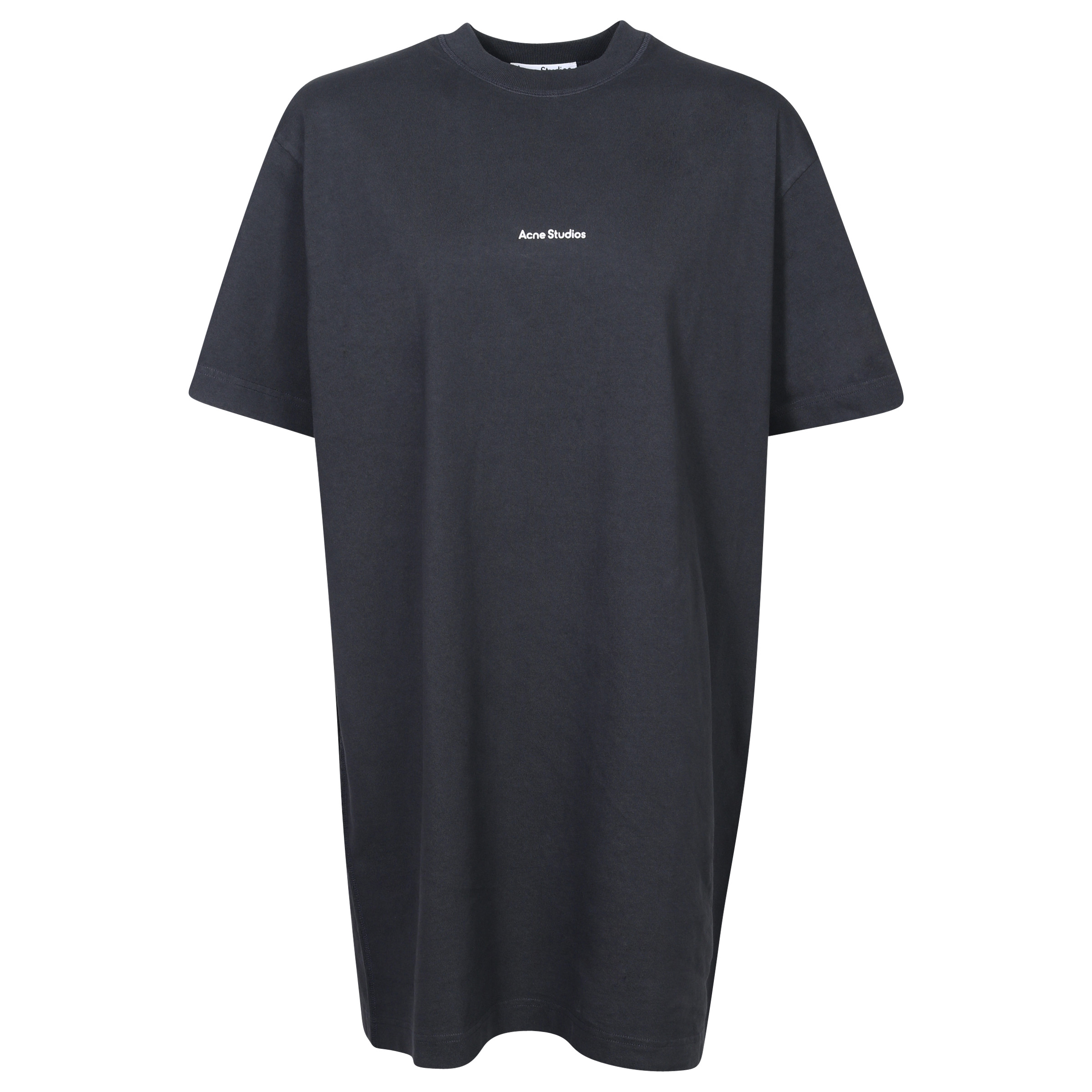 Acne Studios Cotton T-Shirt Dress Black