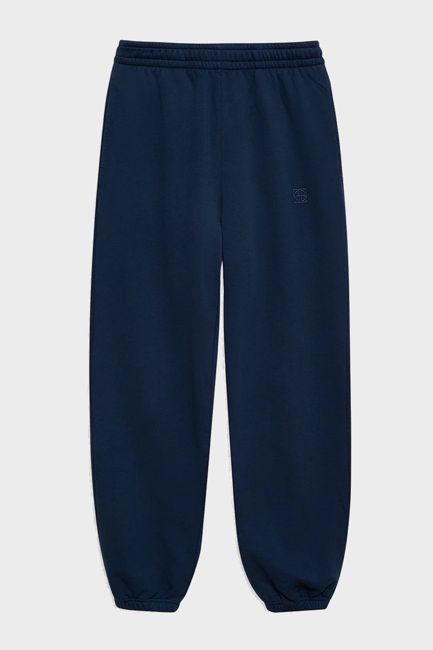 ANINE BING Karter Jogger Framed Monogram in Washed Navy