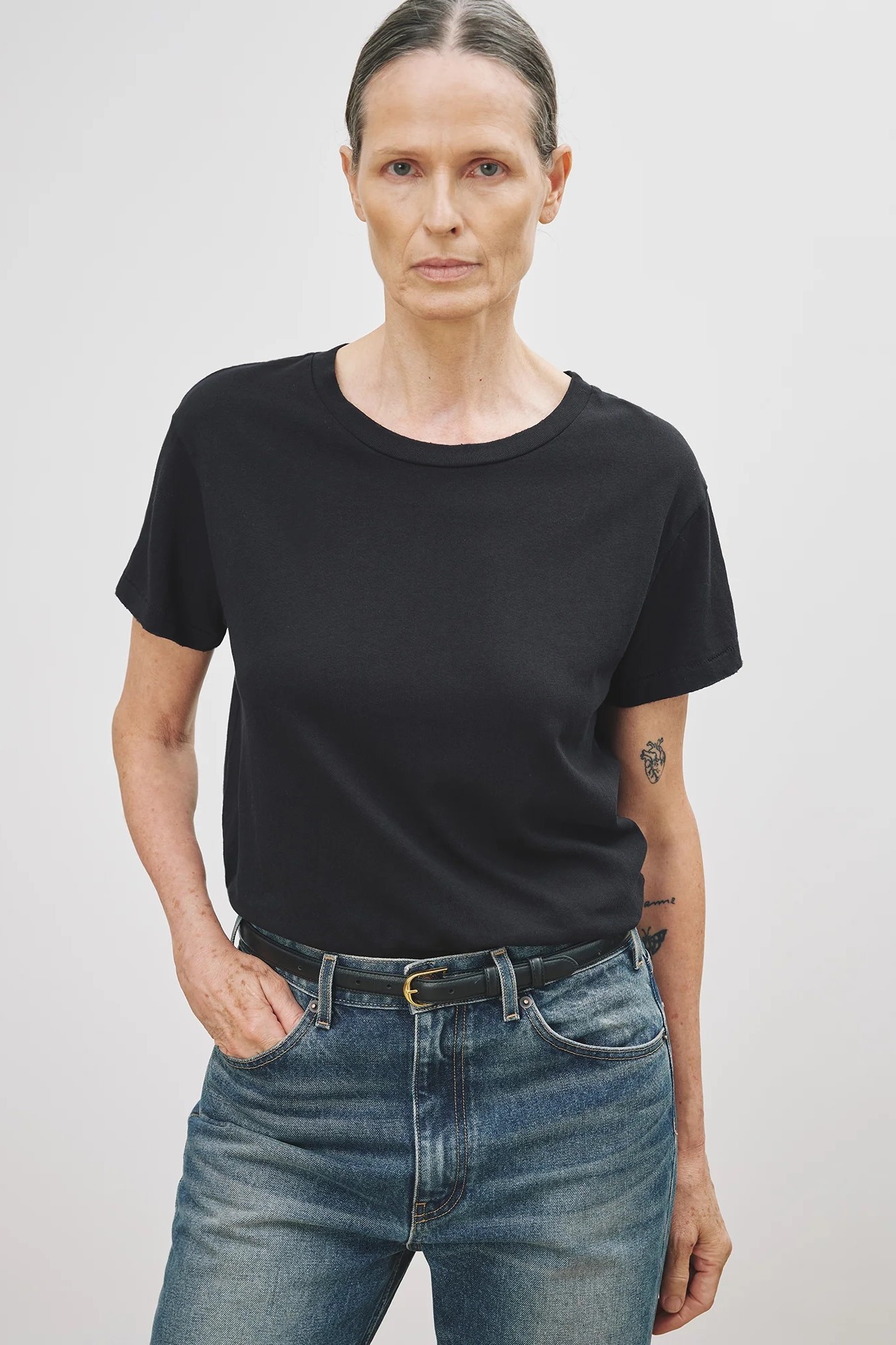 NILI LOTAN Brady T-Shirt in Navy L