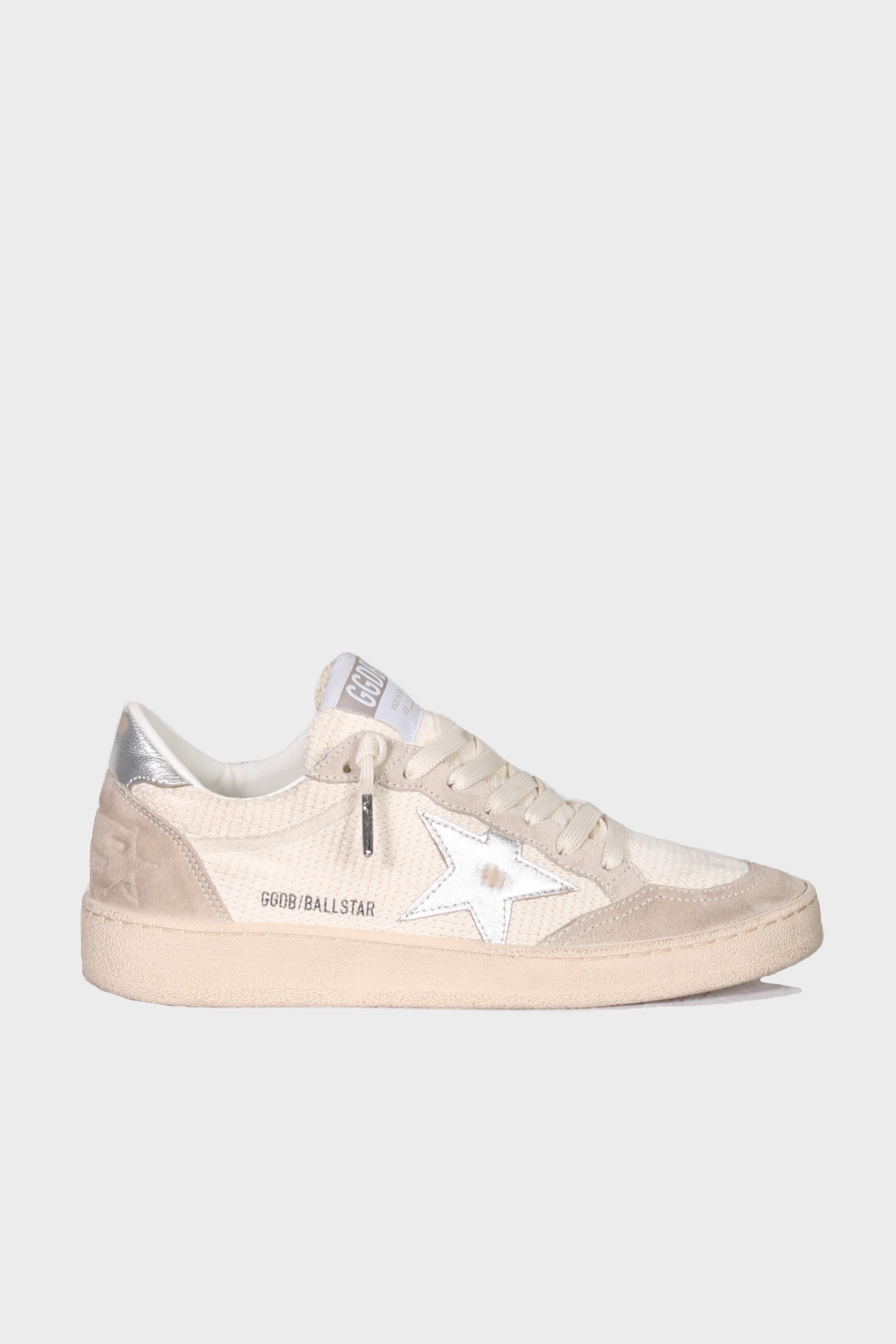 GOLDEN GOOSE Ballstar Crochet Beige/Silver