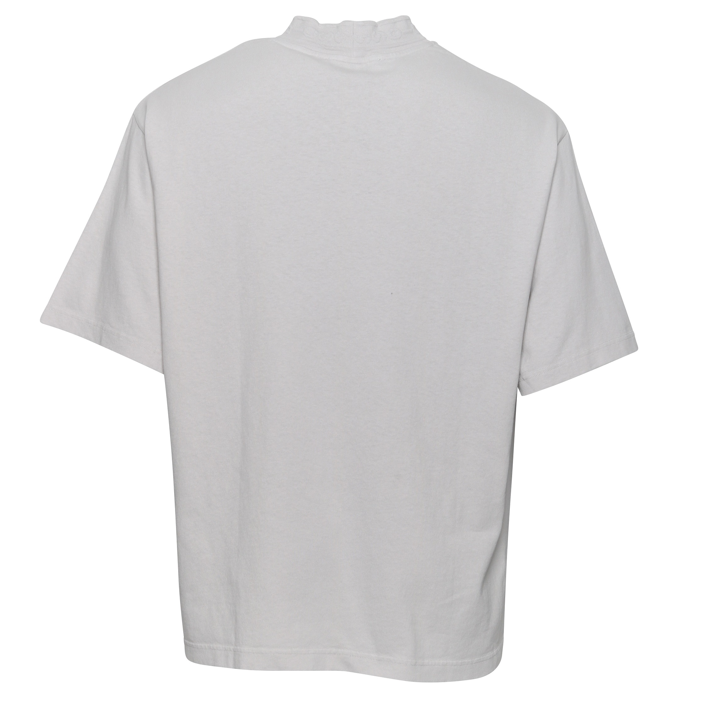 Acne Studios Loose Fit Logo Tape T-Shirt in Cold White XL