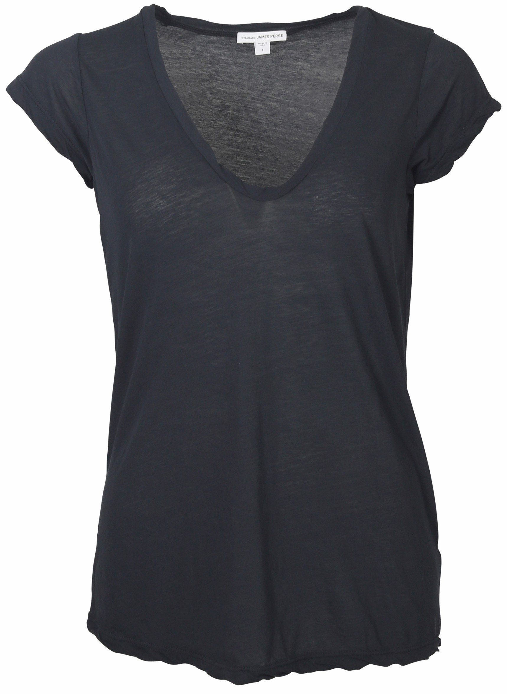 James Perse High Gauge V-Neck T-Shirt in Deep