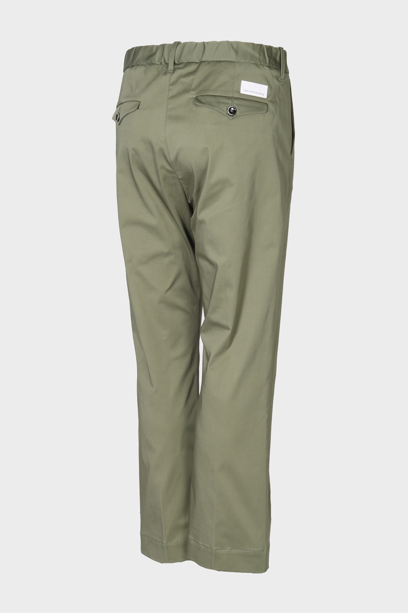 NINE:INTHE:MORNING Magda Cropped Bootcut in Olive