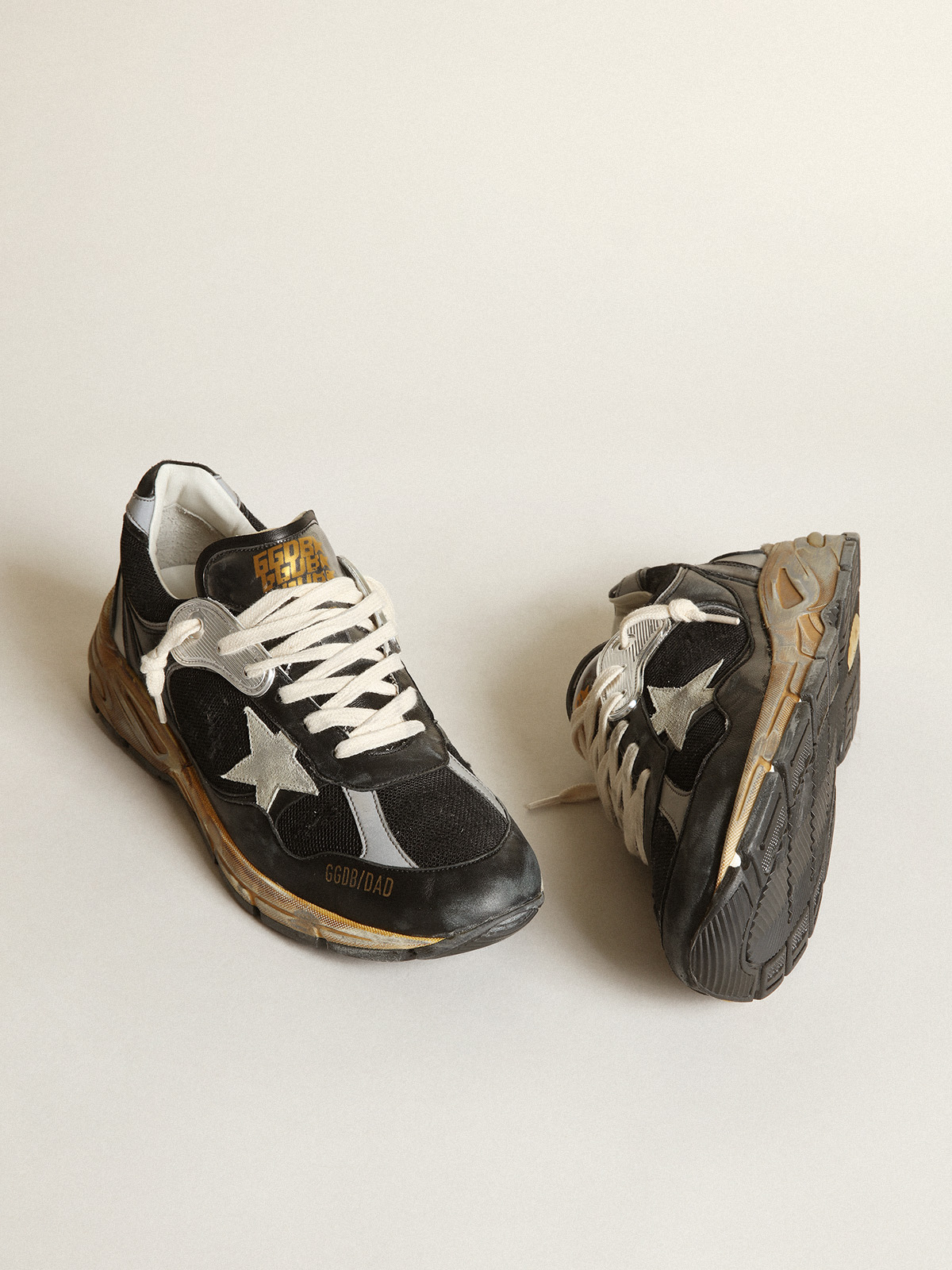 Golden Goose Sneaker Running Dad Star Black/Silver/Ice 40