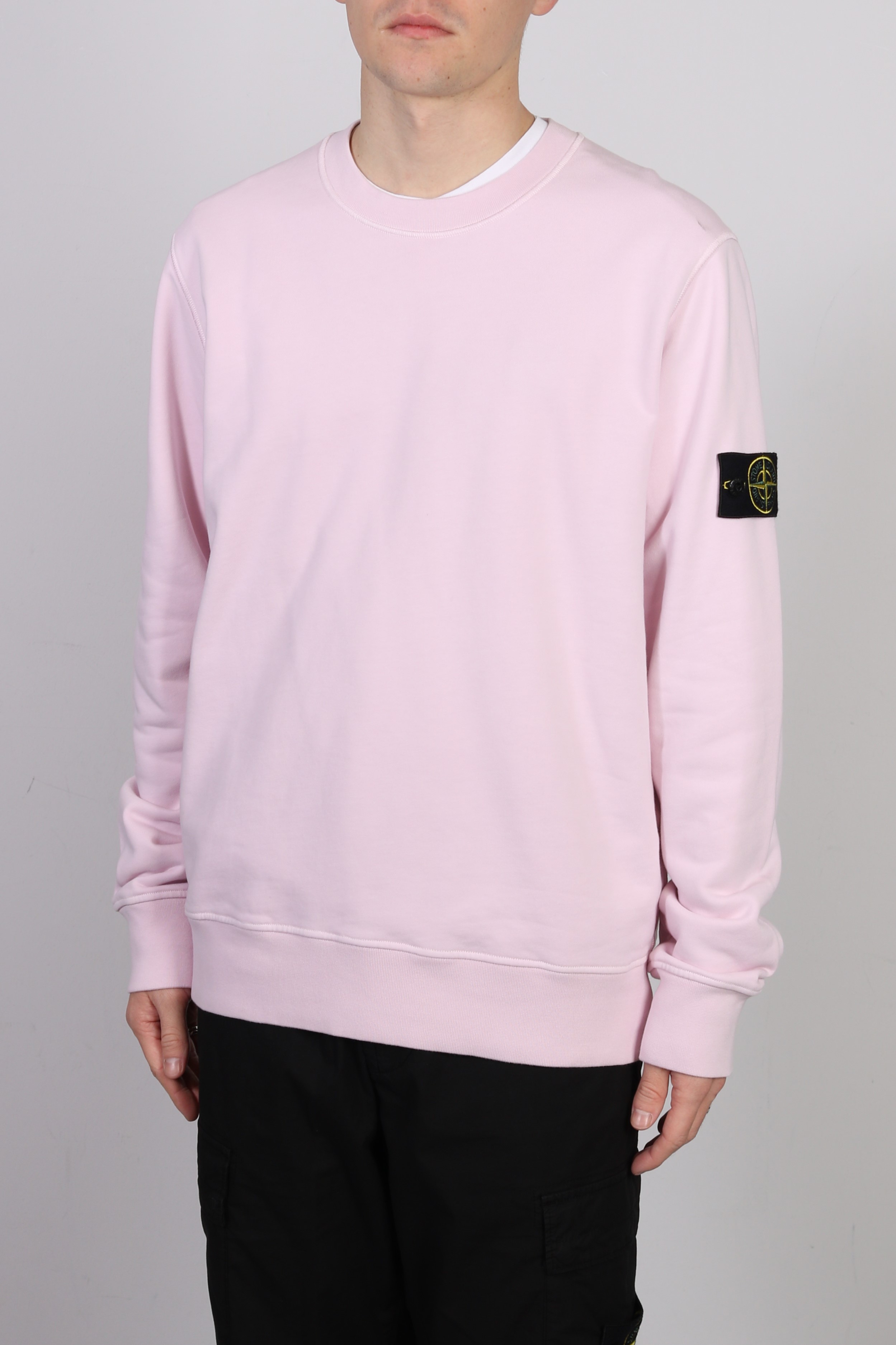 STONE ISLAND Sweatshirt in Light Pink 3XL