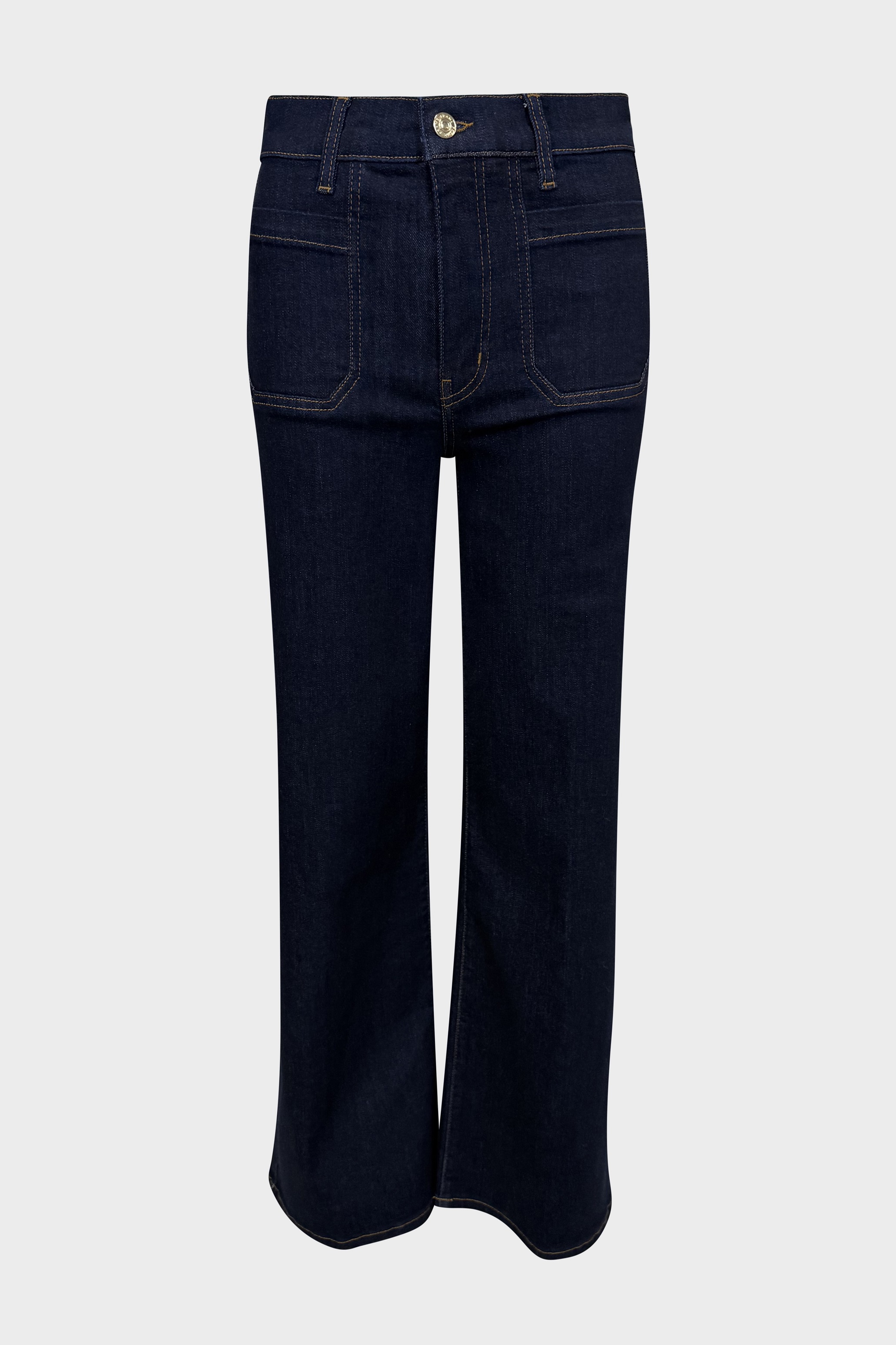 FRAME Slim Palazzo Jeans in Modernist Pock Rinse