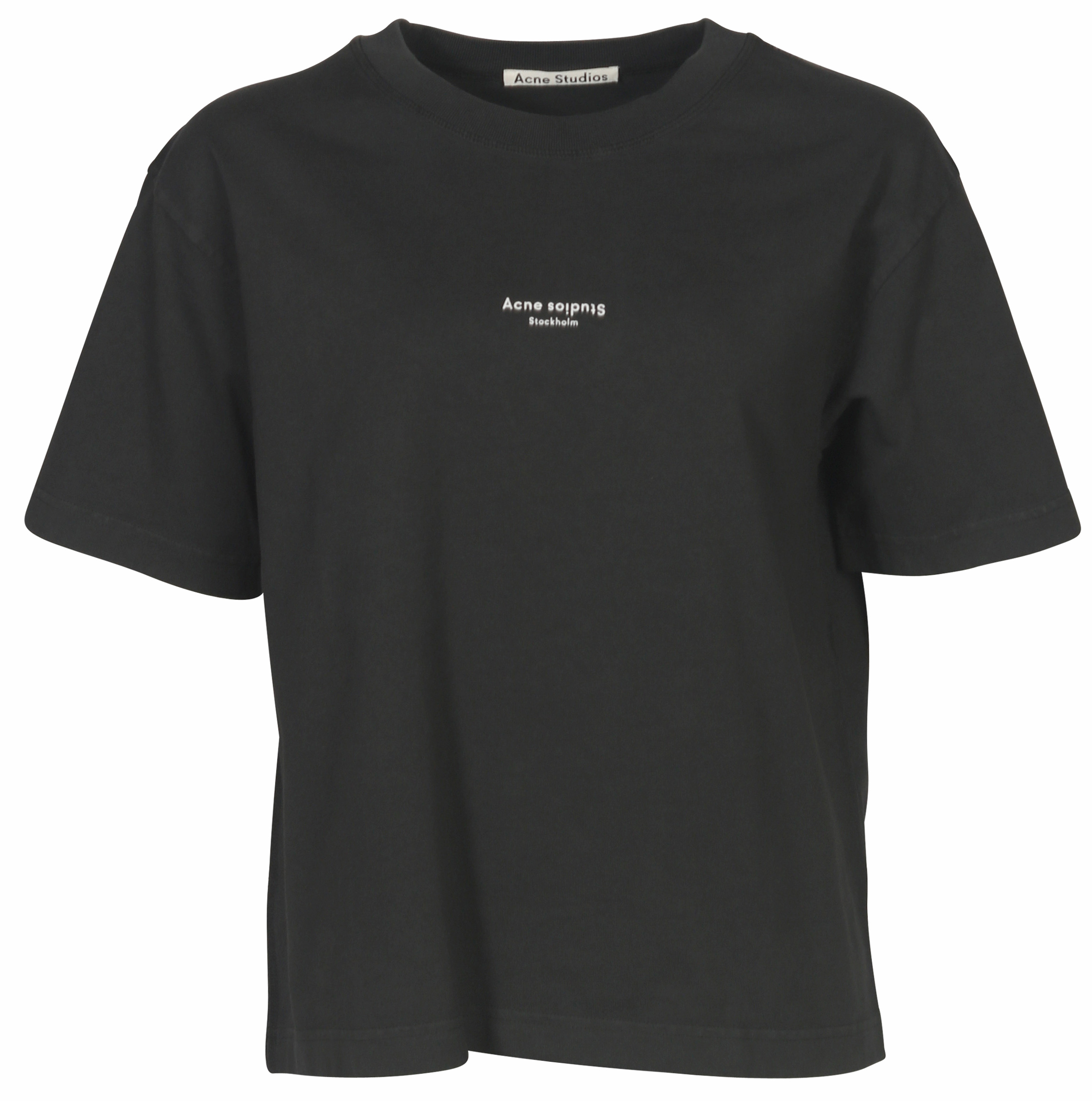 Acne Studios T-Shirt Edie Stamp Black
