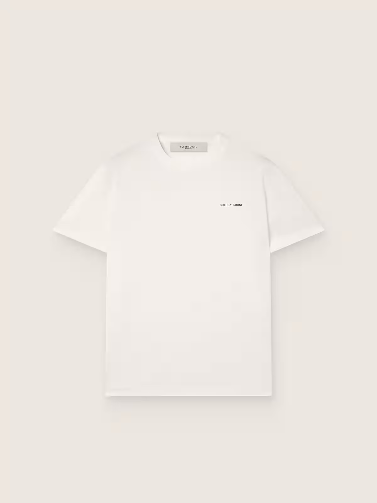 GOLDEN GOOSE Logo T-Shirt in Vintage White