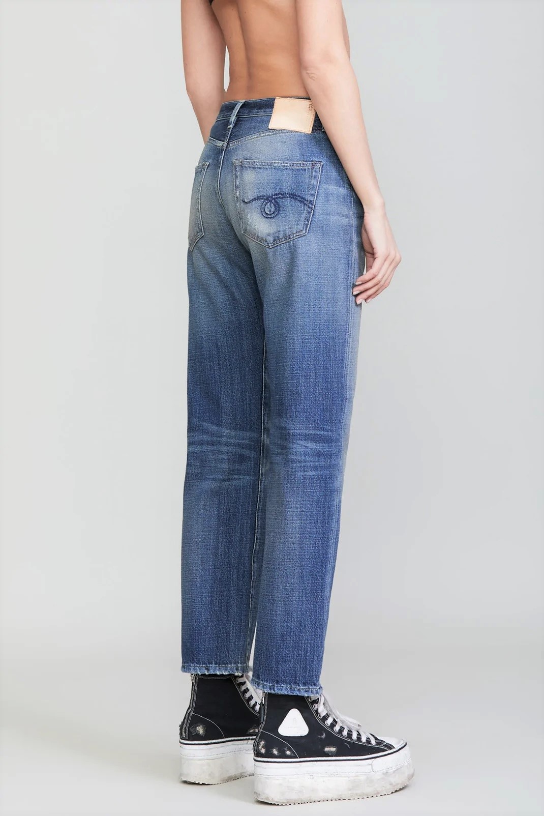 R13 Jeans Courtney Slim in Dane Washing 25