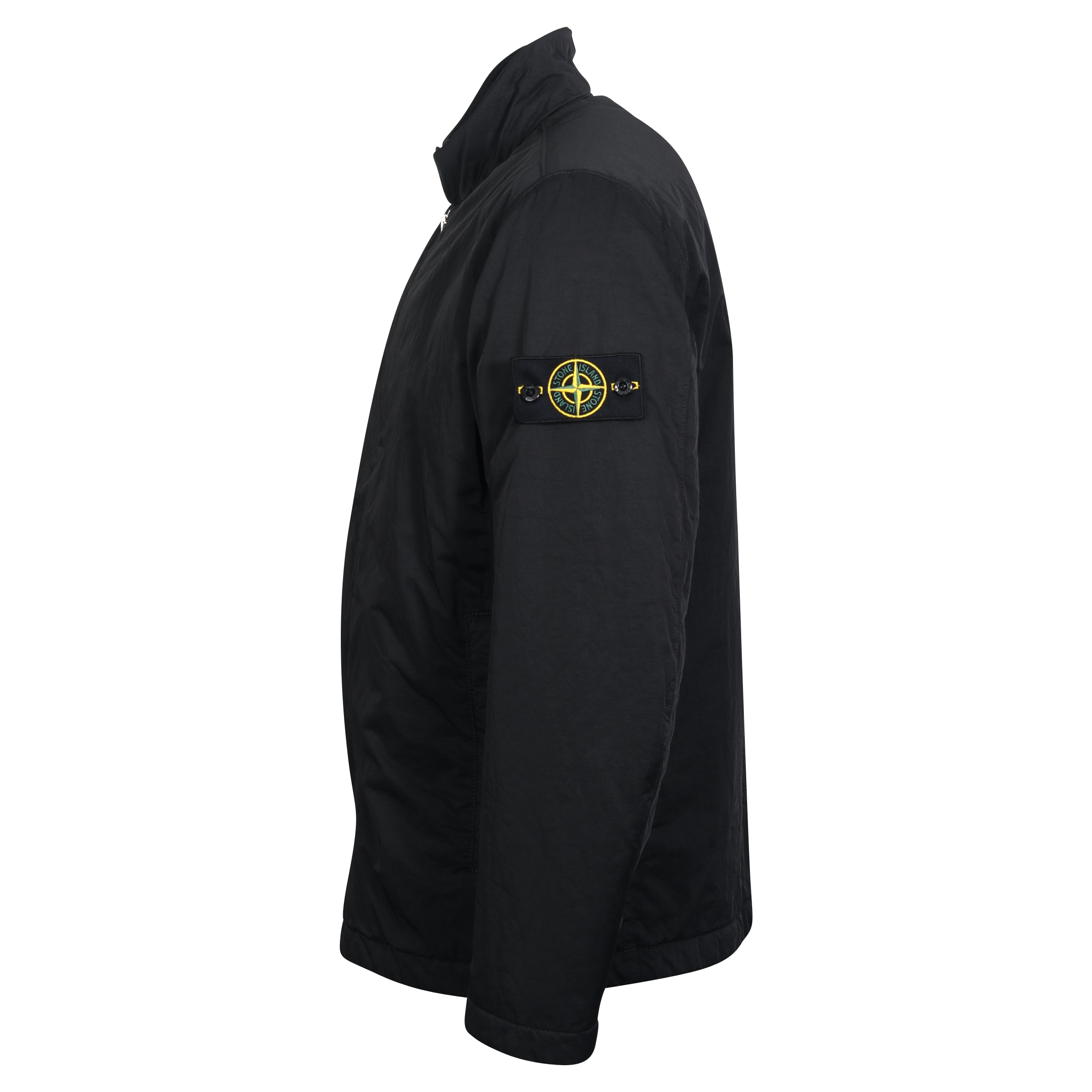 Stone Island Hyper Dense Nylon Twill Jacket in Black with Primaloft