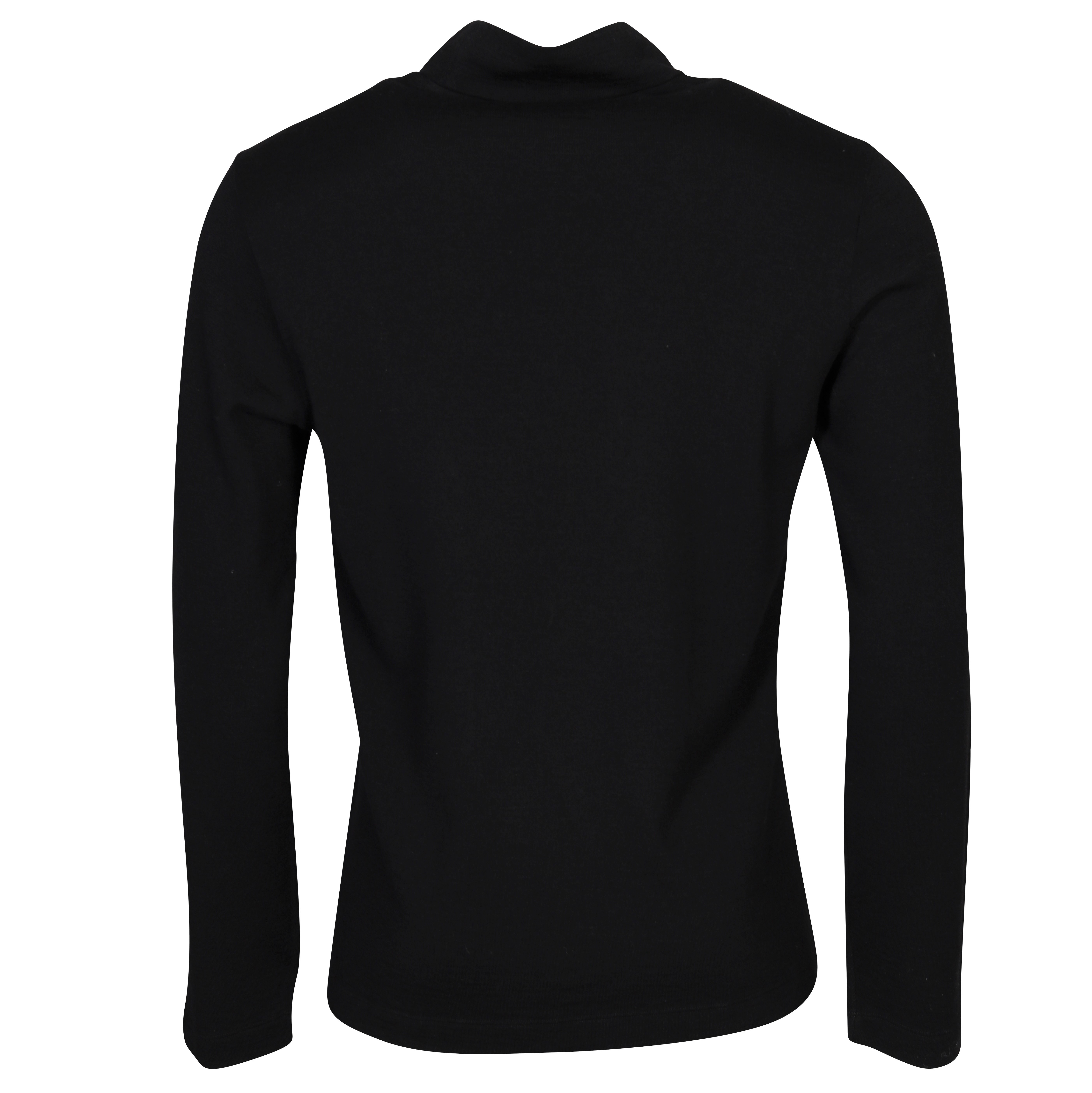 Transit Uomo Turtleneck Knit Pullover in Black