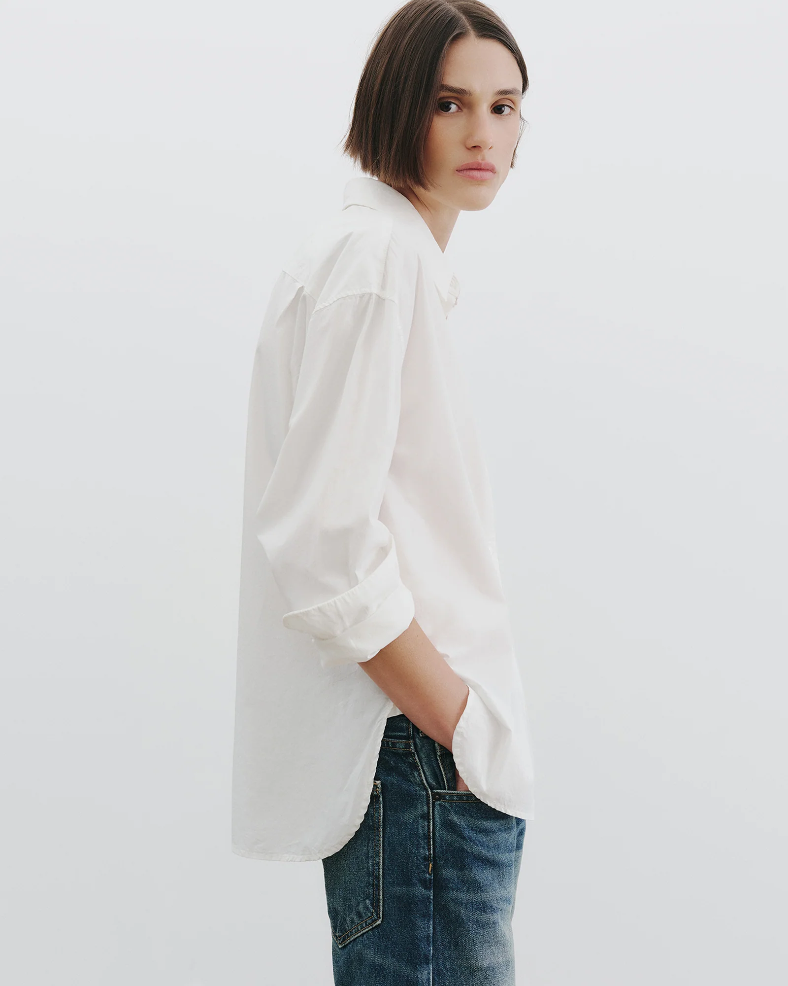 NILI LOTAN Amante Shirt in White