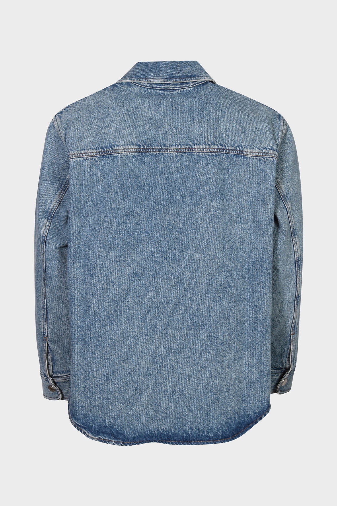 AMI PARIS de Coeur Jeans Overshirt in Used Blue