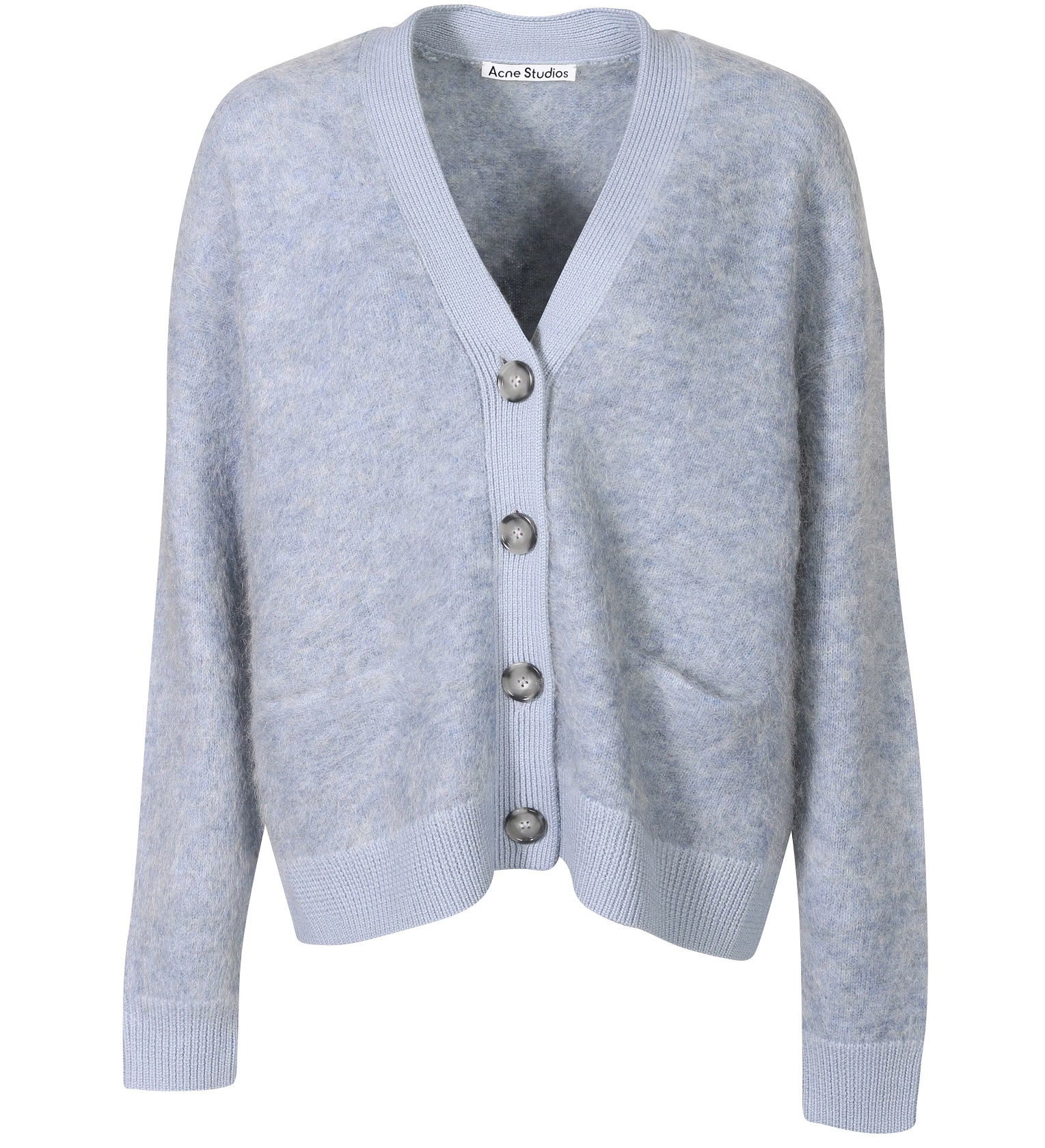 ACNE STUDIOS Knit Cardigan in Denim Blue