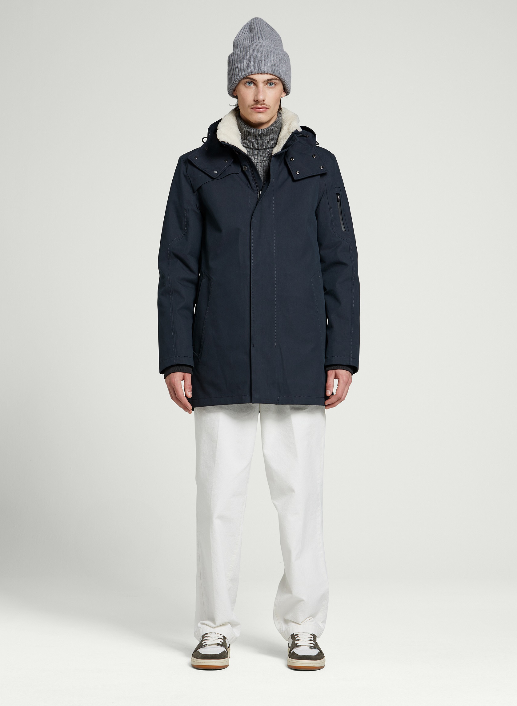 g-lab Magnum Cotton Touch Parka in Dark Navy