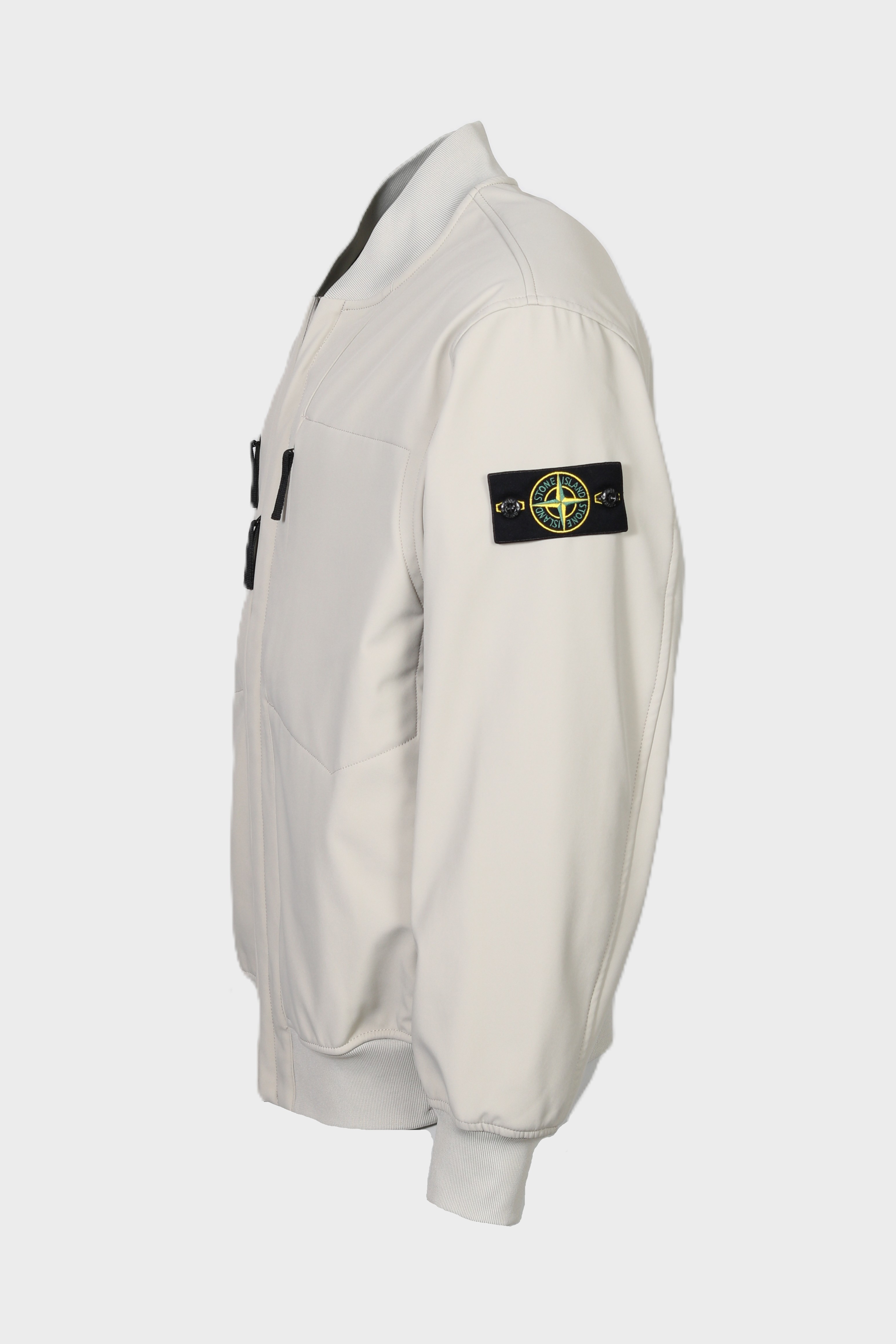 STONE ISLAND Soft Shell-R e.dye® Technology Bomber Jacket in Stone