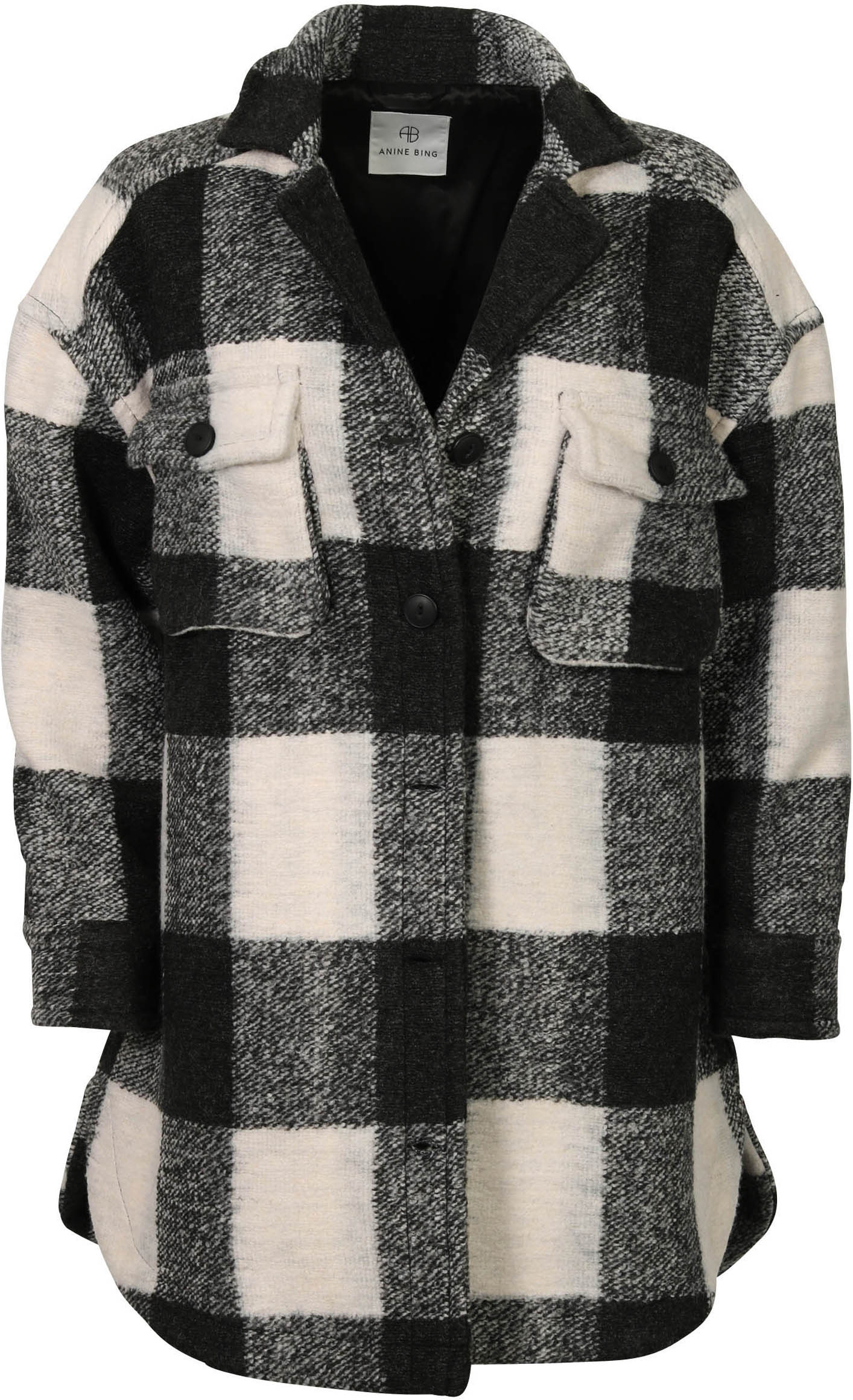 Anine Bing Jacket Mave Cream Buffalo Check