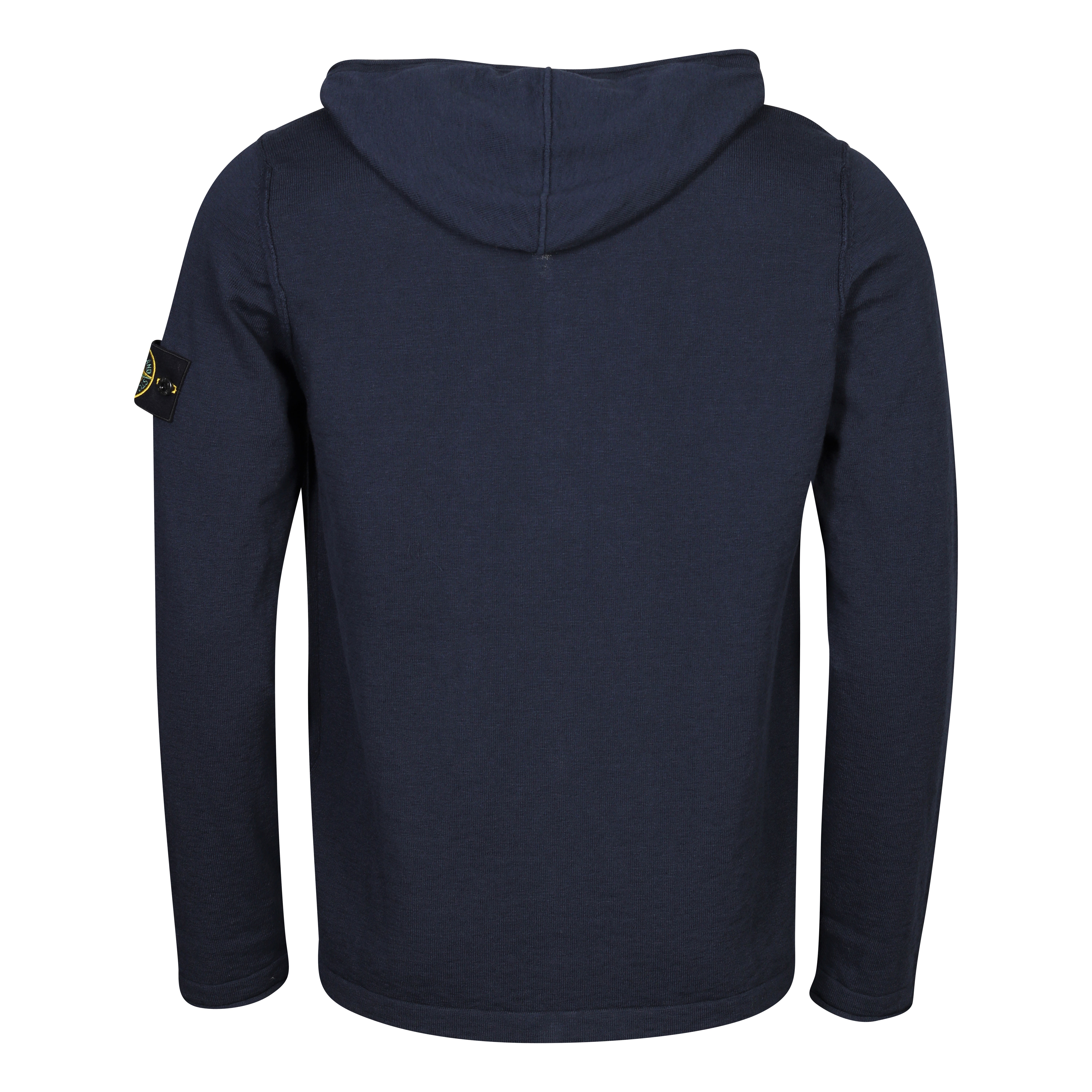 Stone Island Knit Zip Hoodie in Navy M
