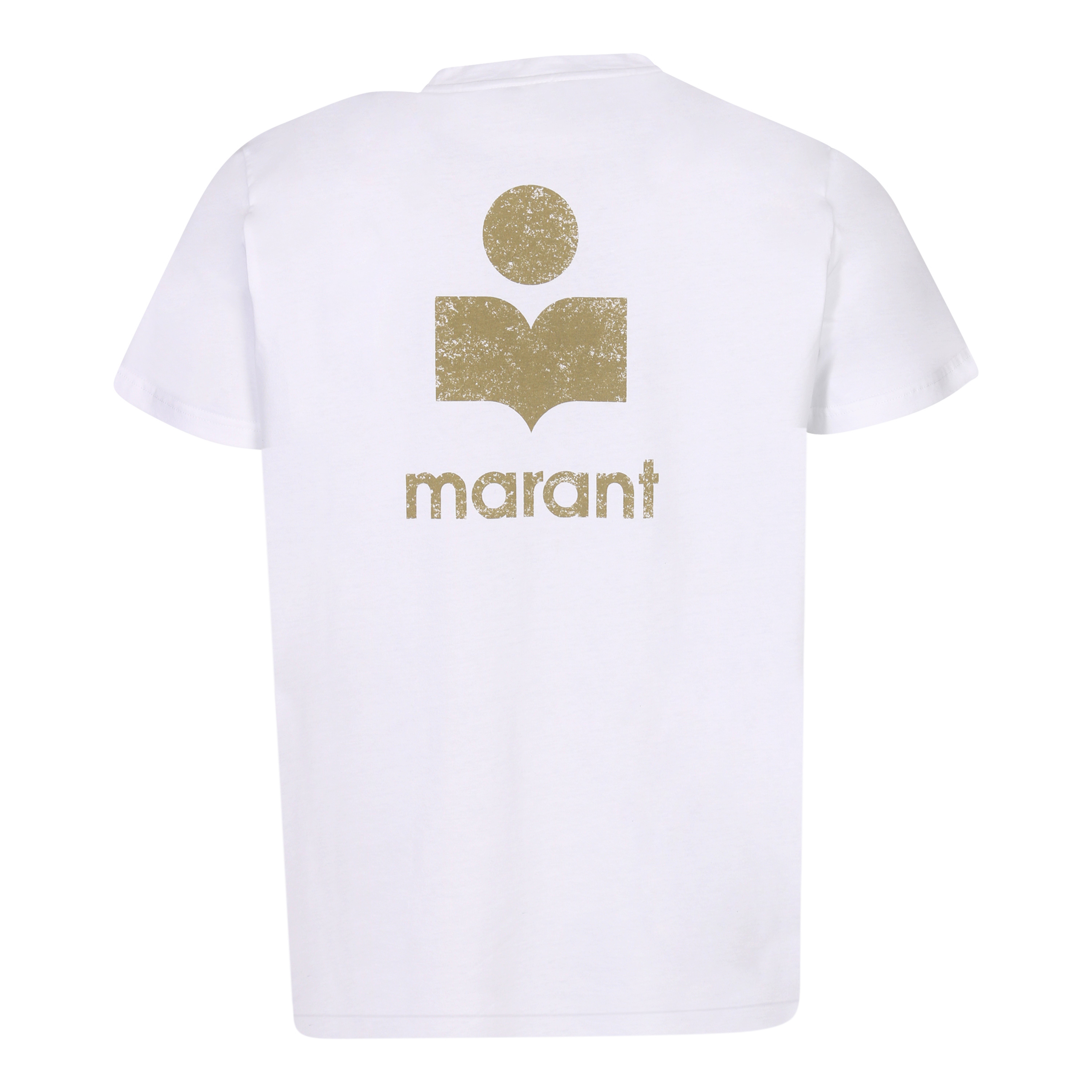 Isabel Marant Zafferh T-Shirt in White/Khaki S