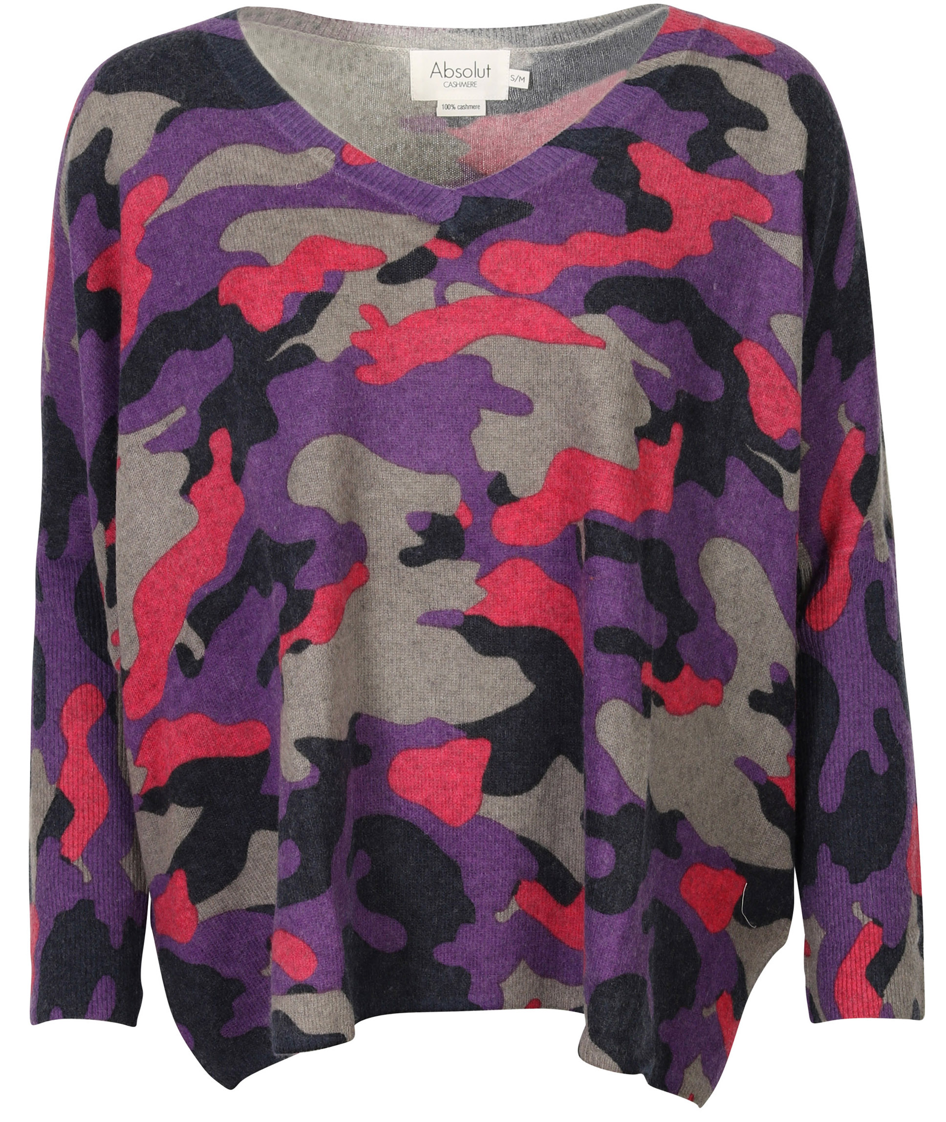 Absolut Cashmere Pullover Camo Purple