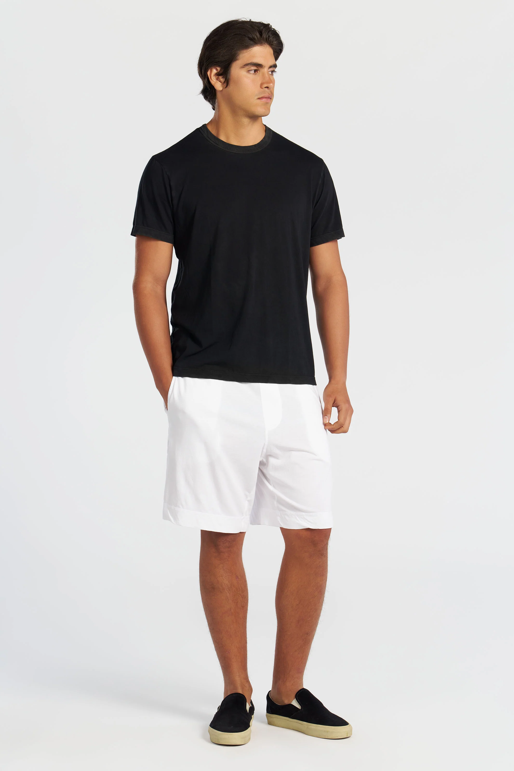 COTTON CITIZEN Classic Crewneck T-Shirt in Vintage Black